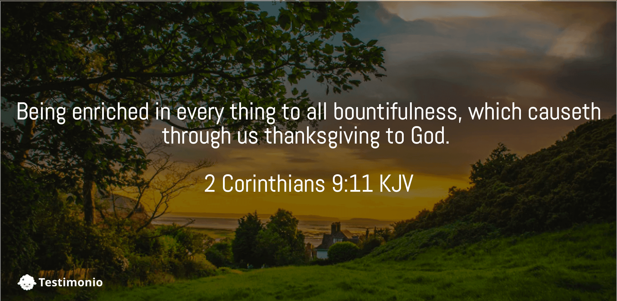 2 Corinthians 9:11