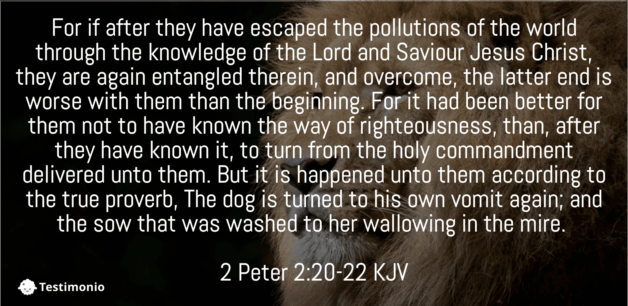 2 Peter 2:20-22