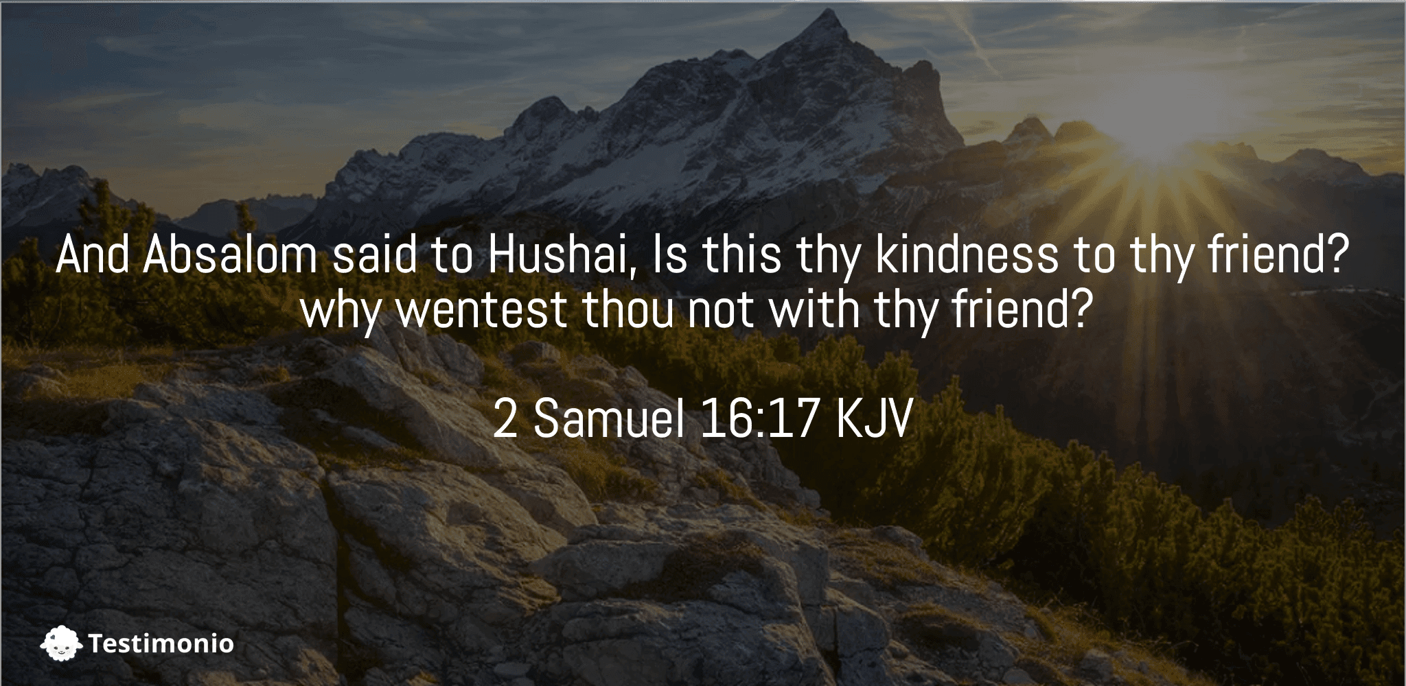2 Samuel 16:17