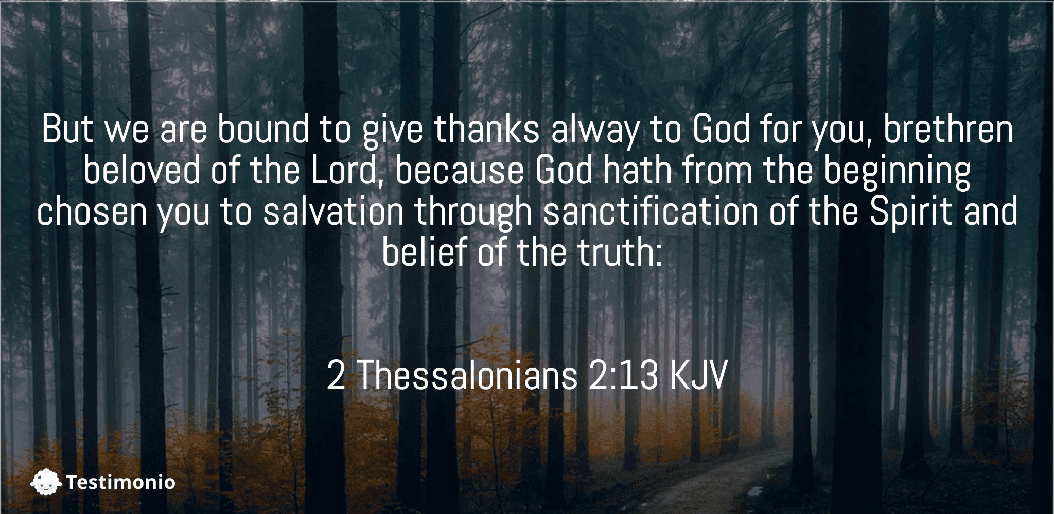 2 Thessalonians 2:13