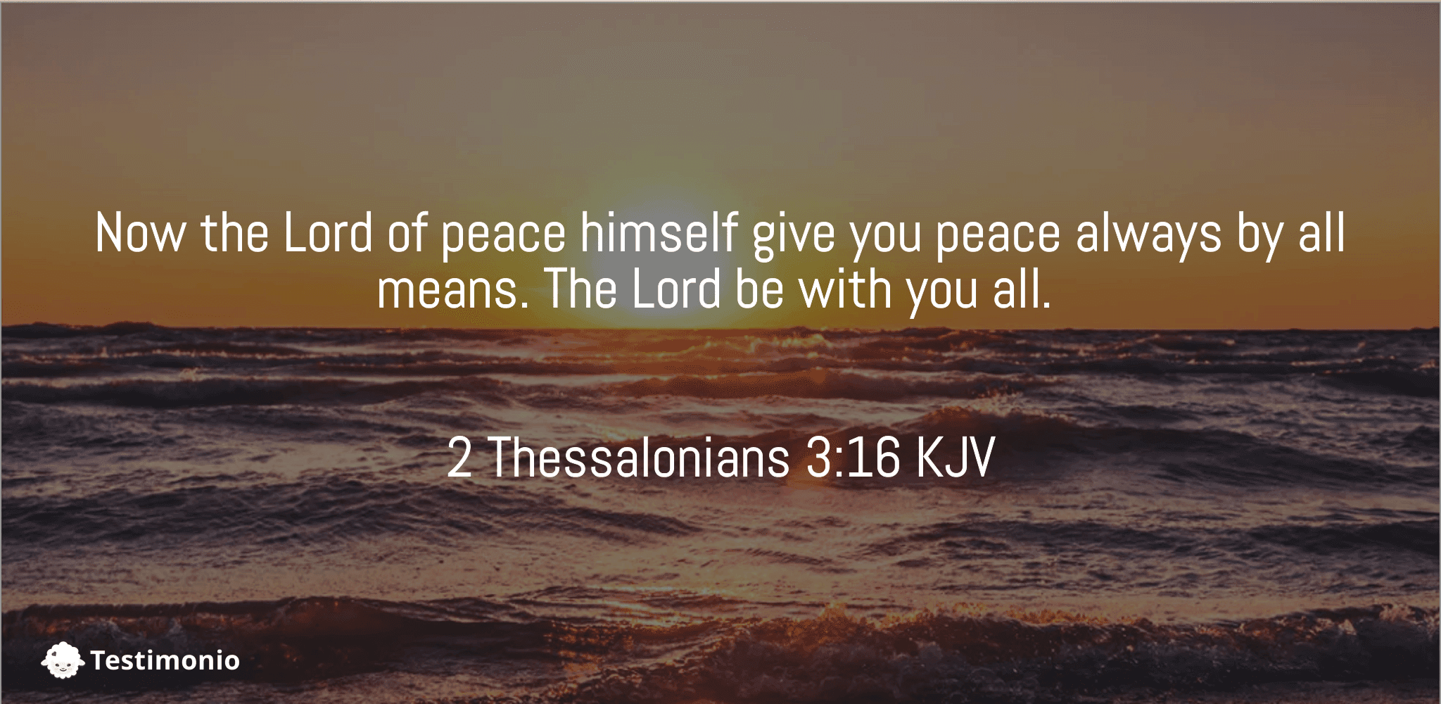 2 Thessalonians 3:16