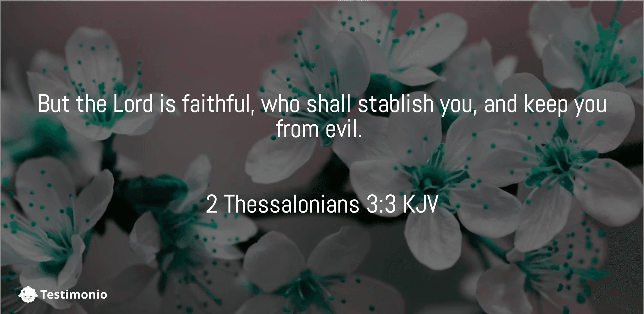 2 Thessalonians 3:3