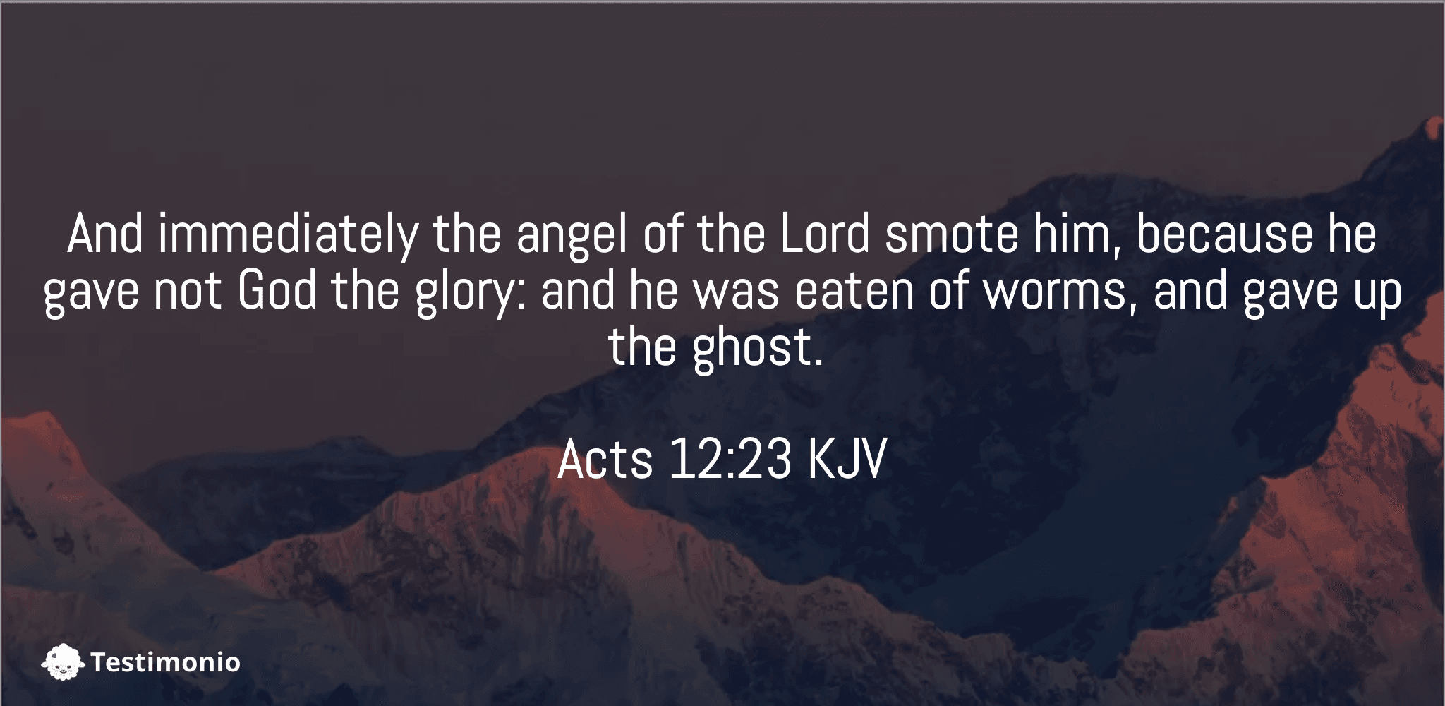 Acts 12:23