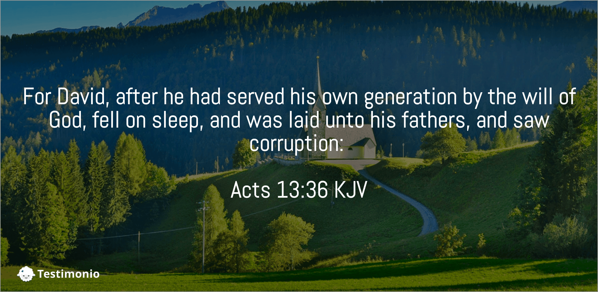 Acts 13:36