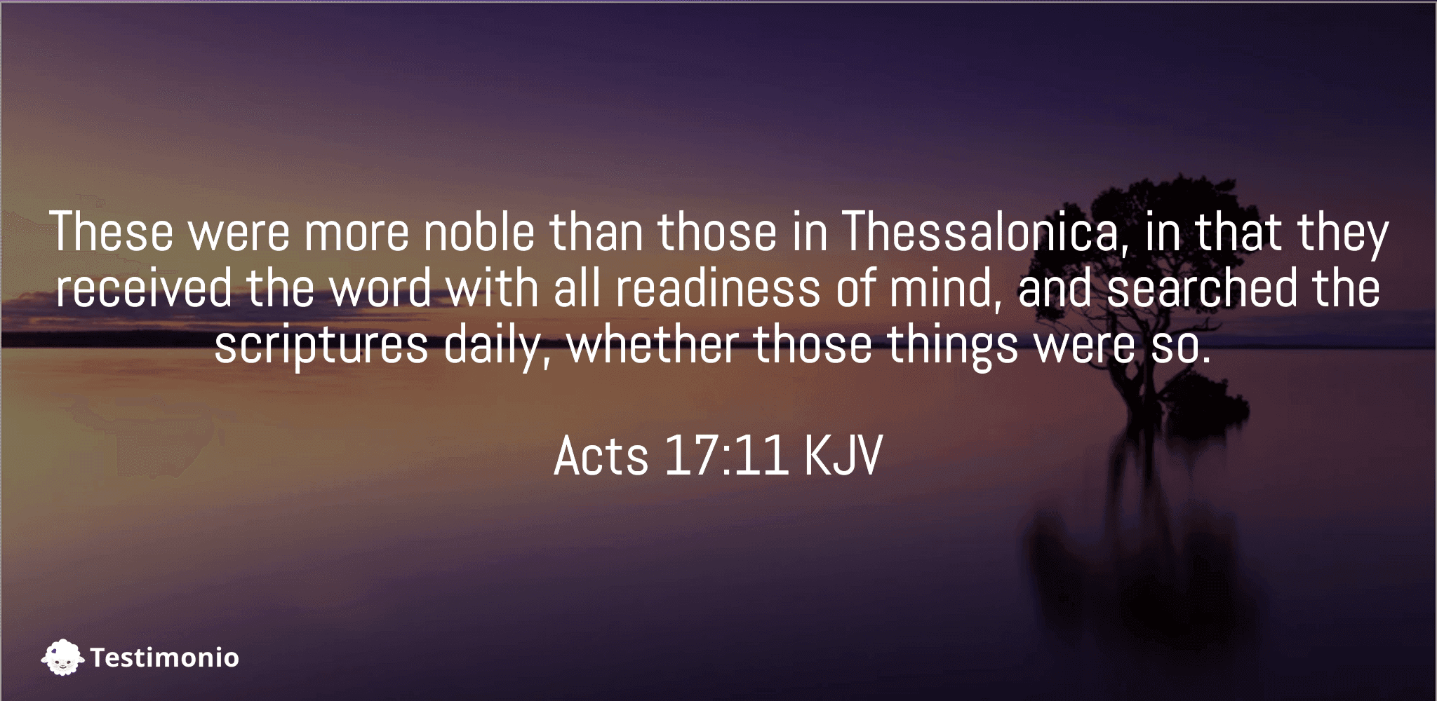 Acts 17:11