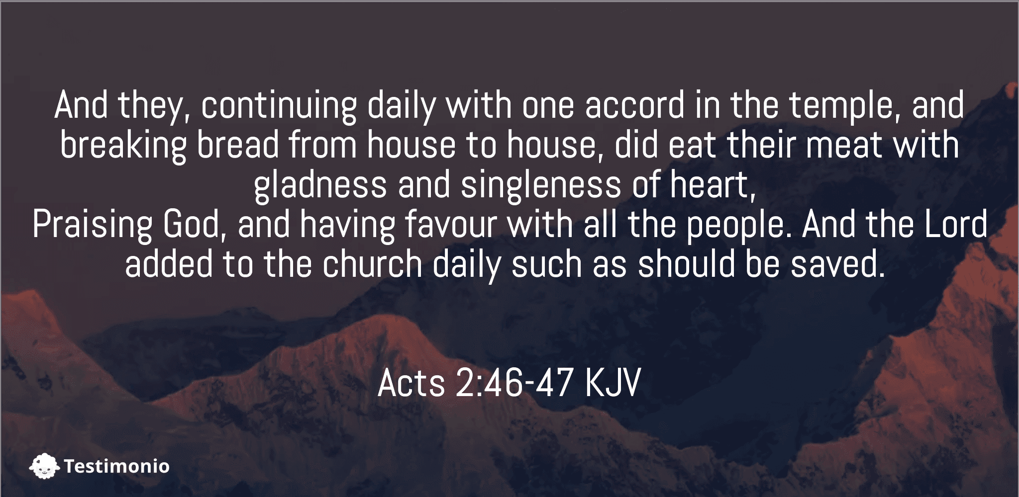 Acts 2:46-47