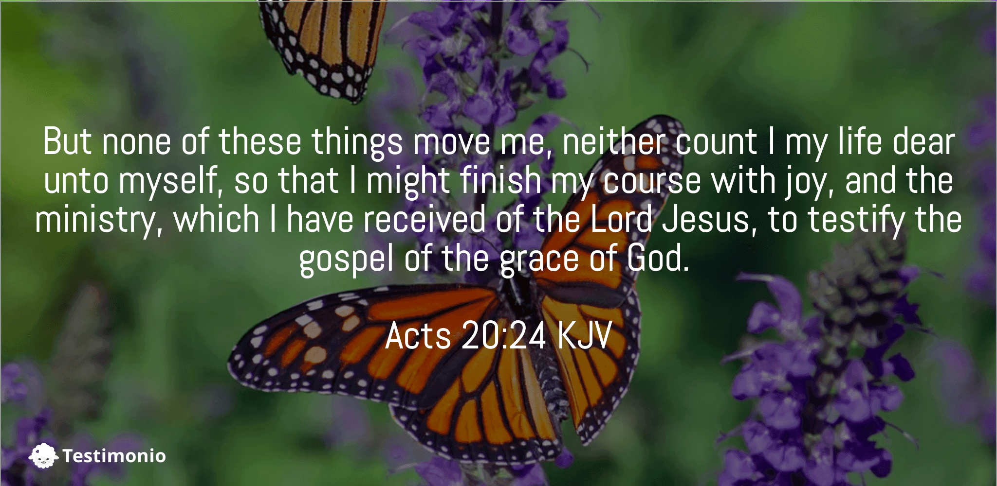 Acts 20:24