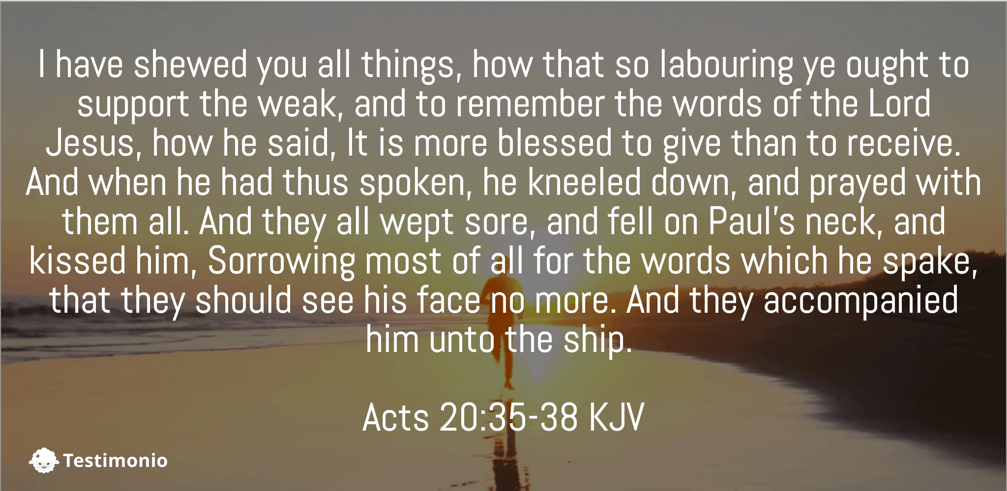 Acts 20:35-38