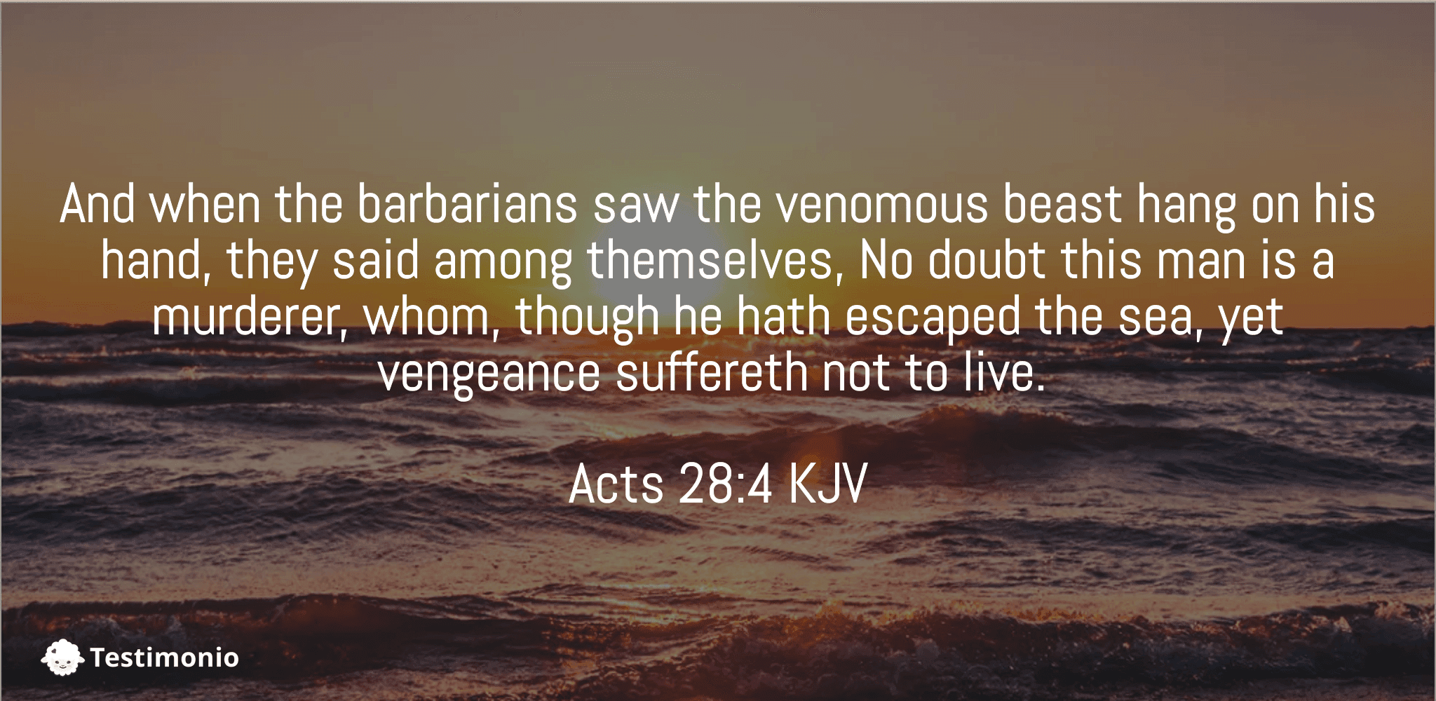 Acts 28:4