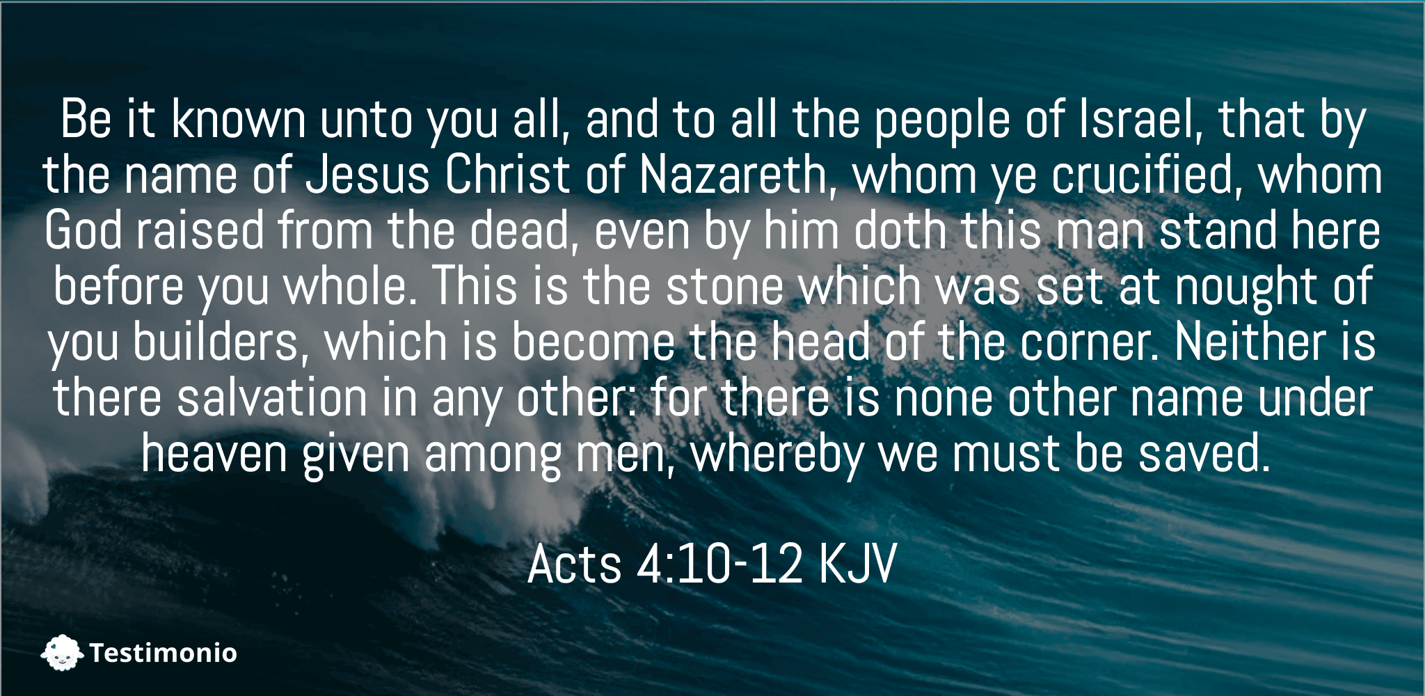 Acts 4:10-12