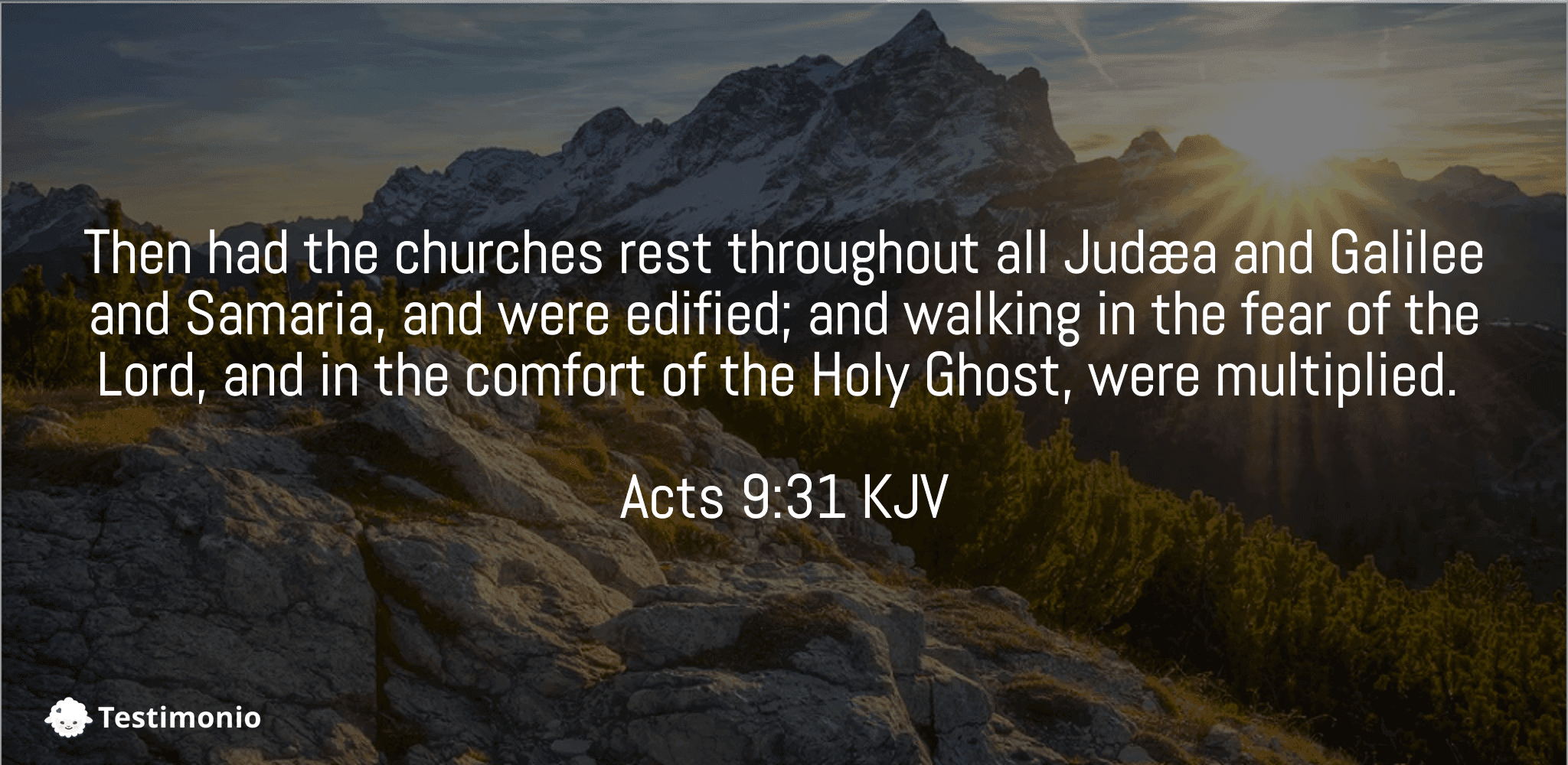 Acts 9:31