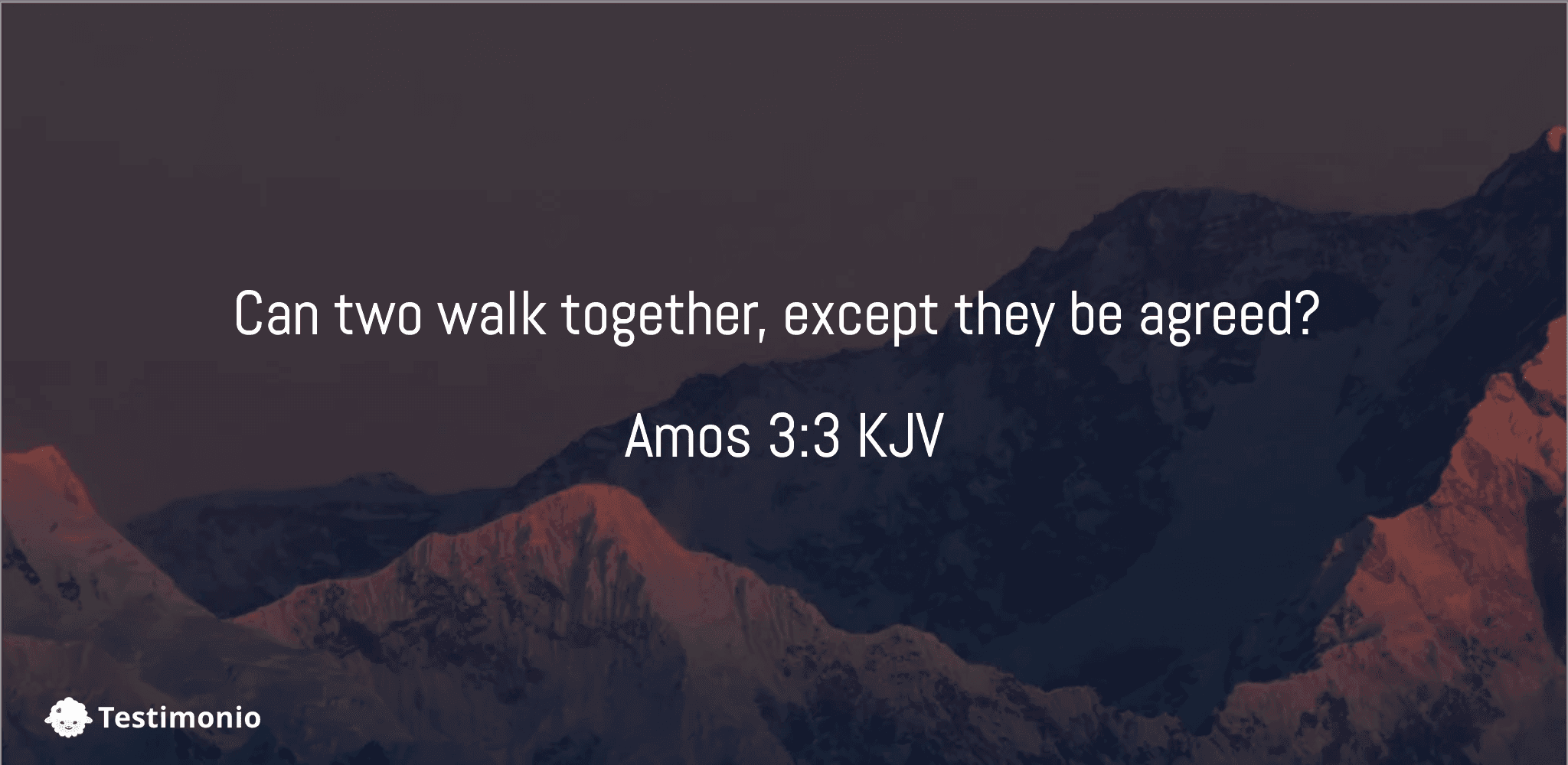 Amos 3:3