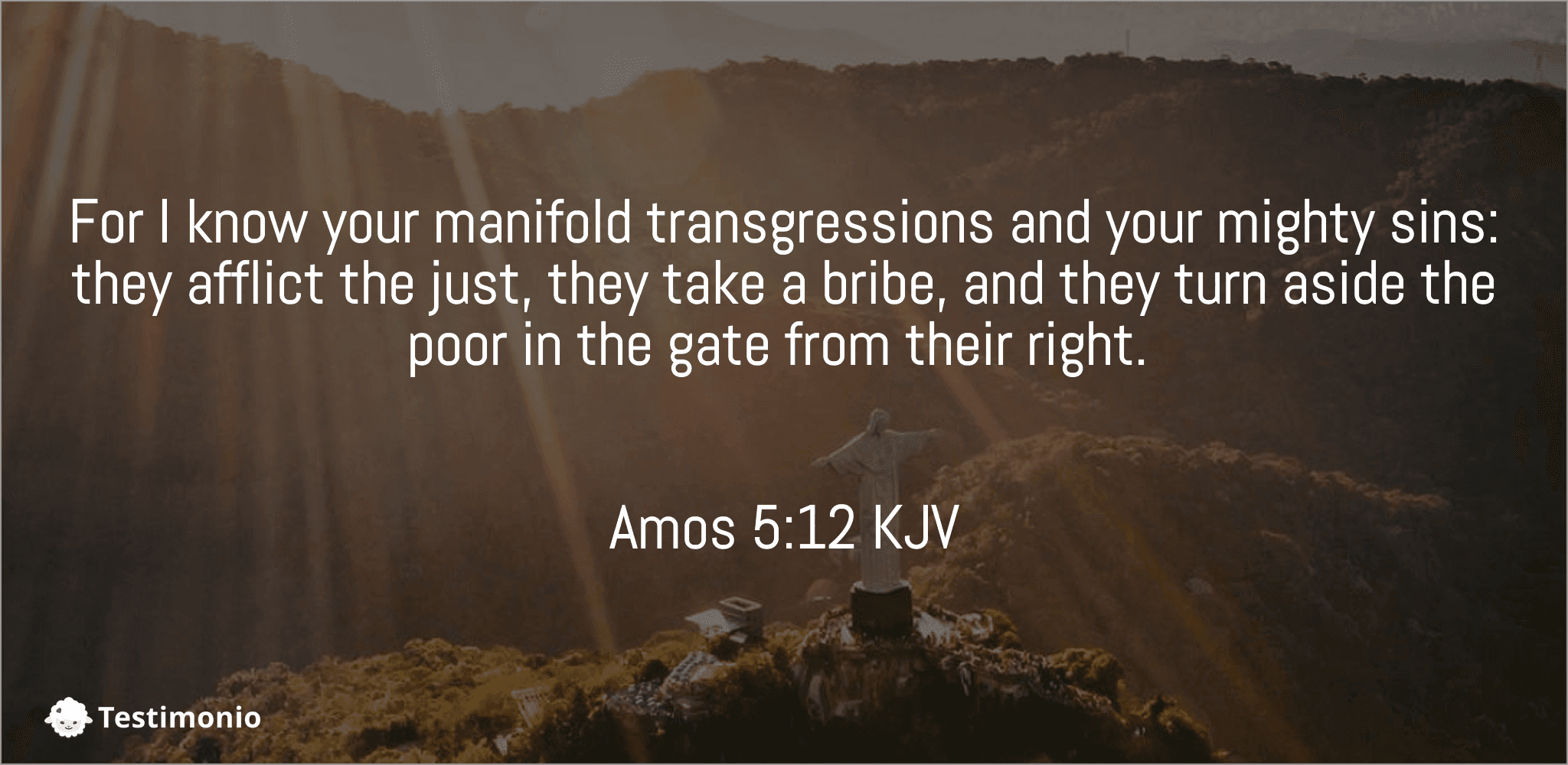 Amos 5:12