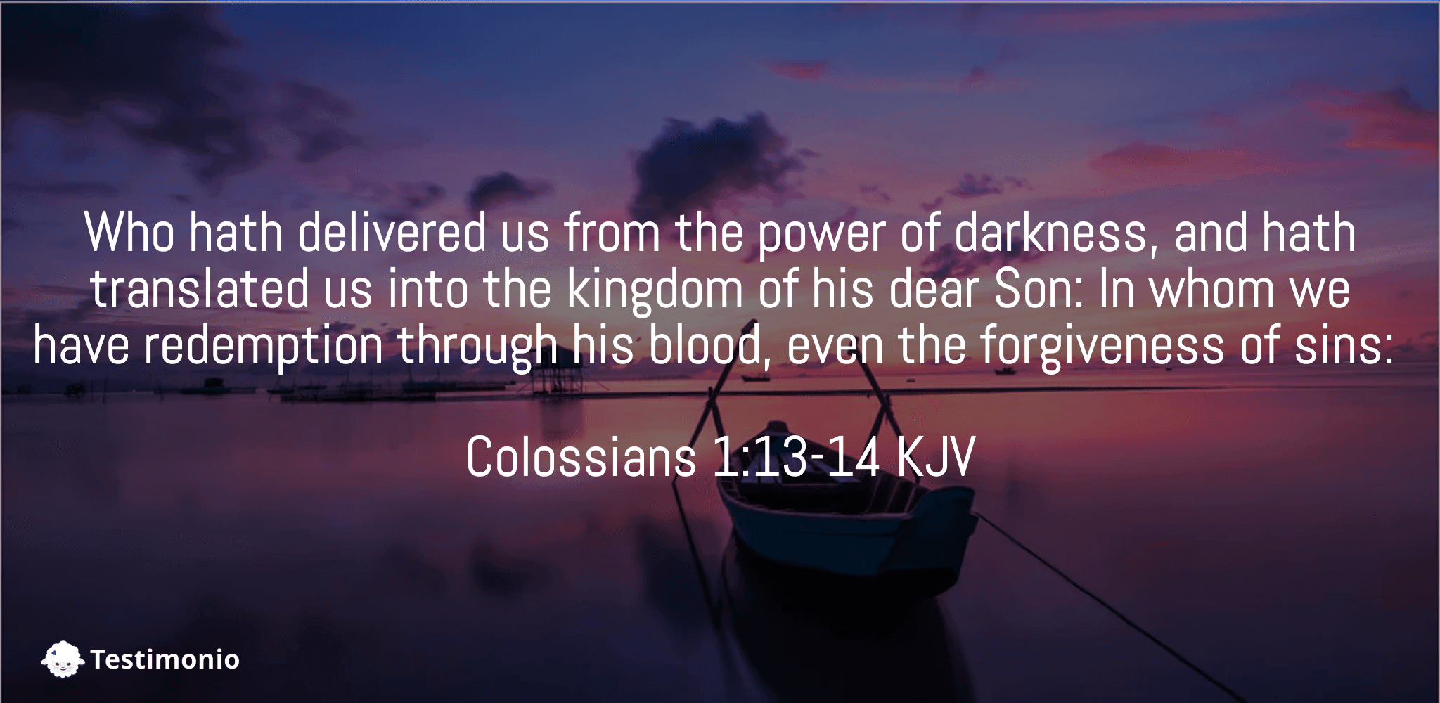Colossians 1:13-14
