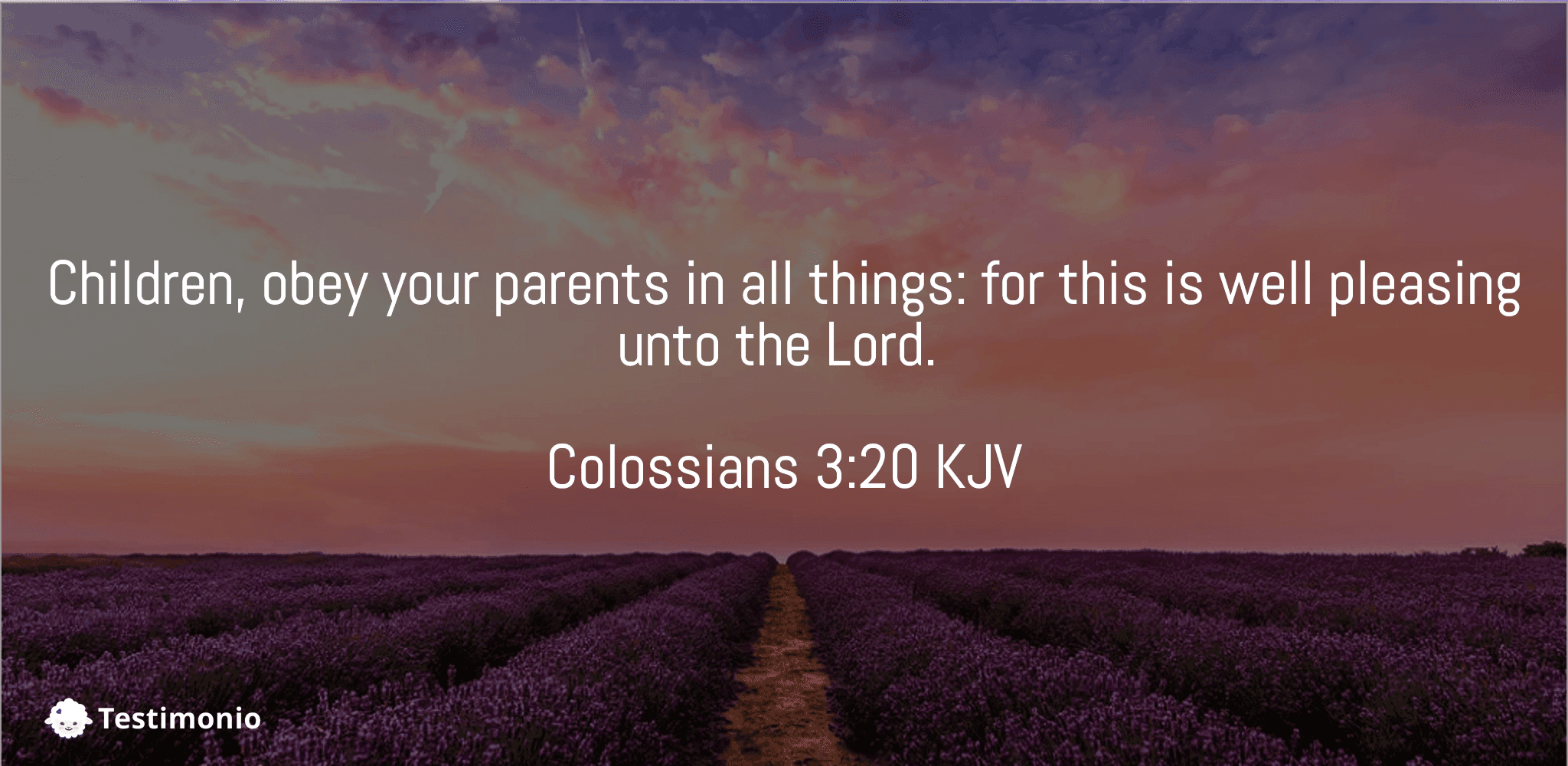 Colossians 3:20