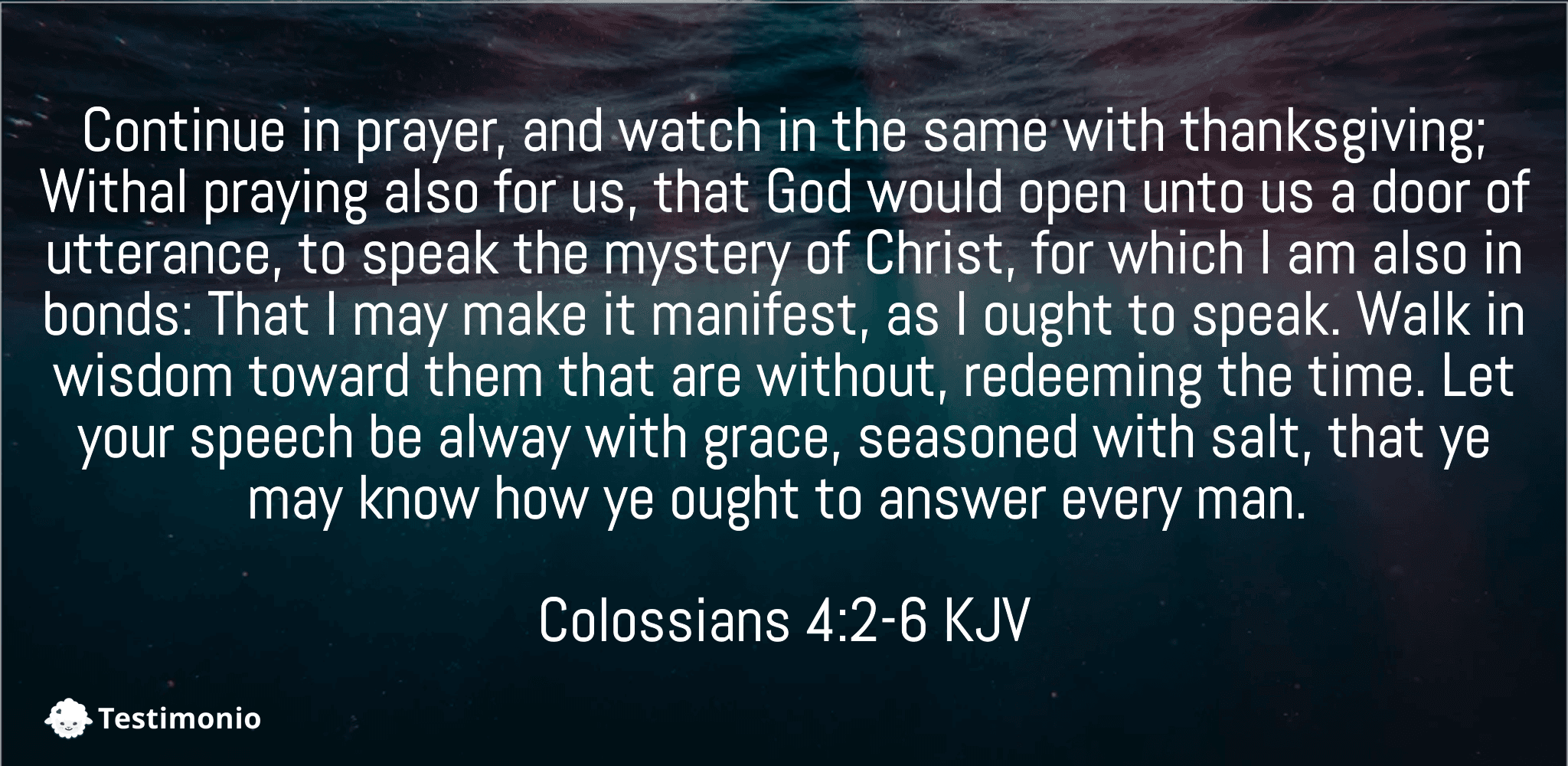 Colossians 4:2-6