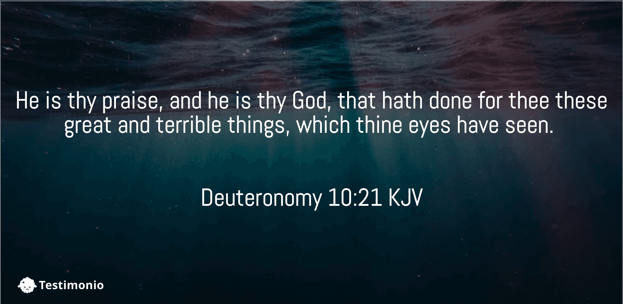 Deuteronomy 10:21