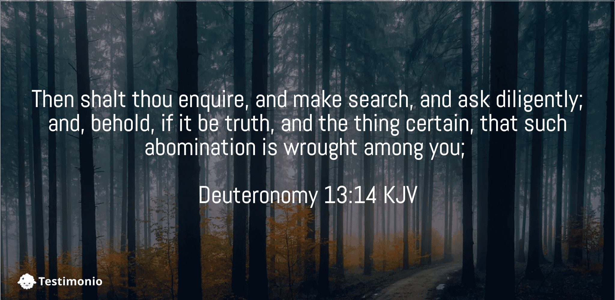 Deuteronomy 13:14