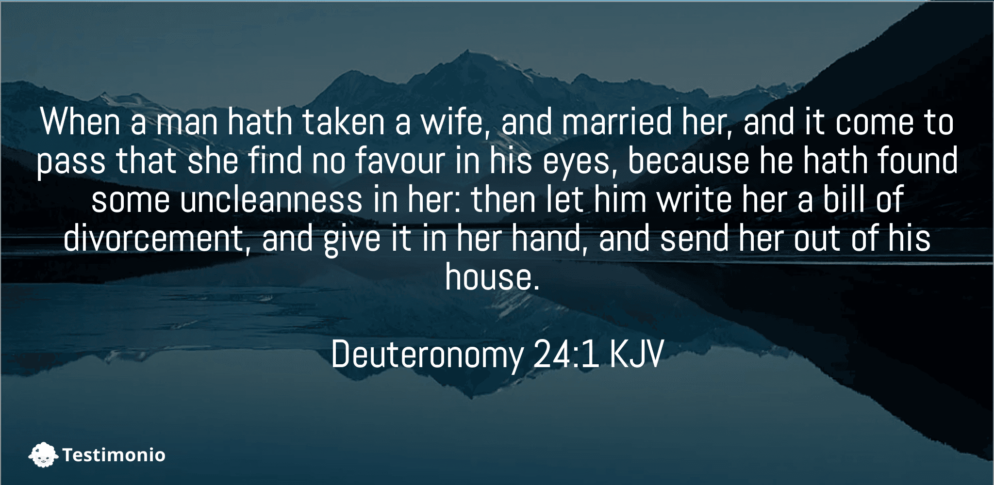 Deuteronomy 24:1