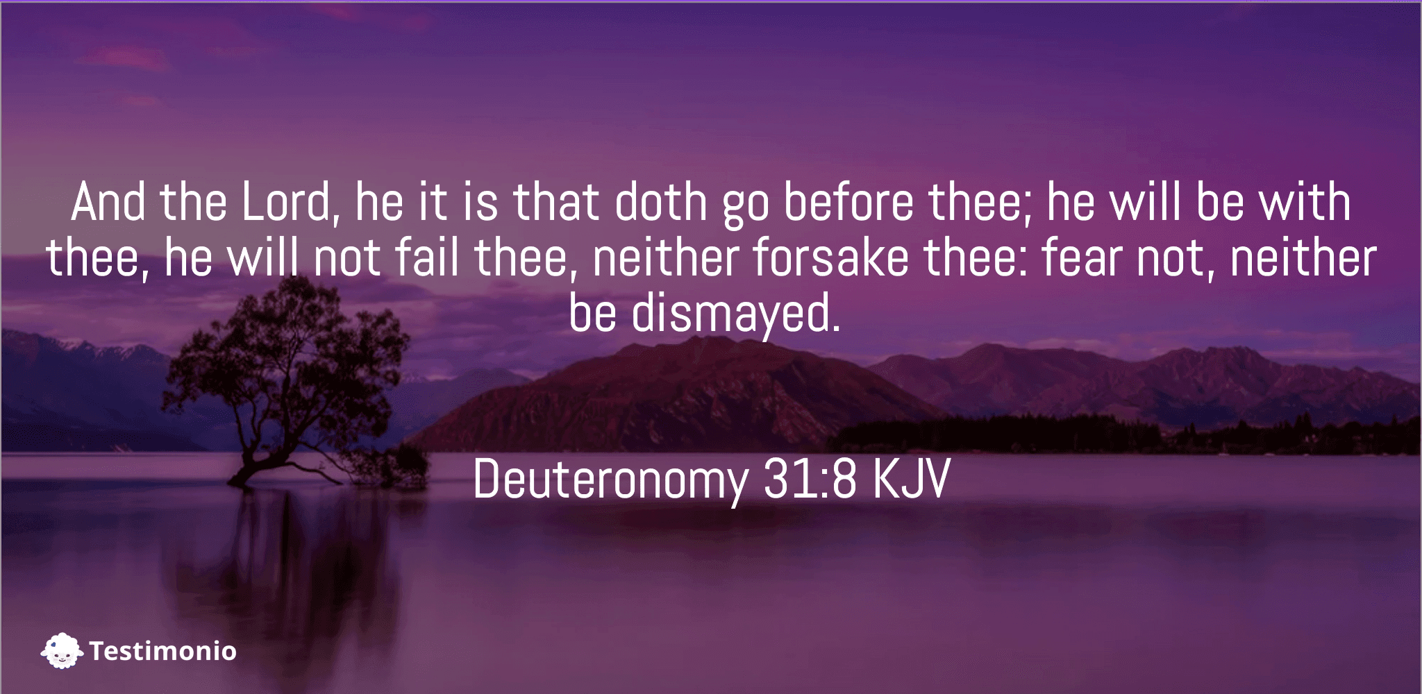 Deuteronomy 31:8