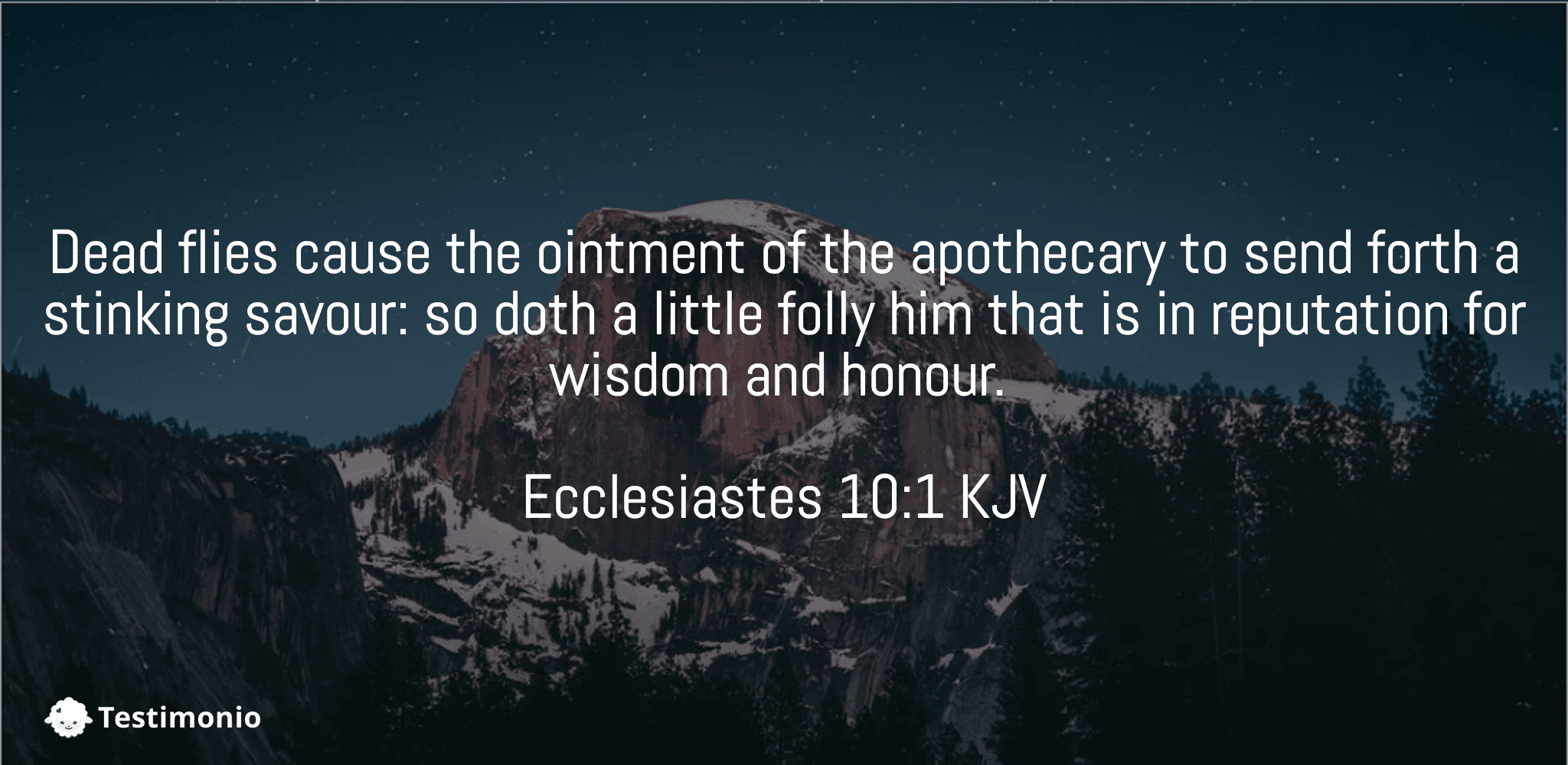 Ecclesiastes 10:1