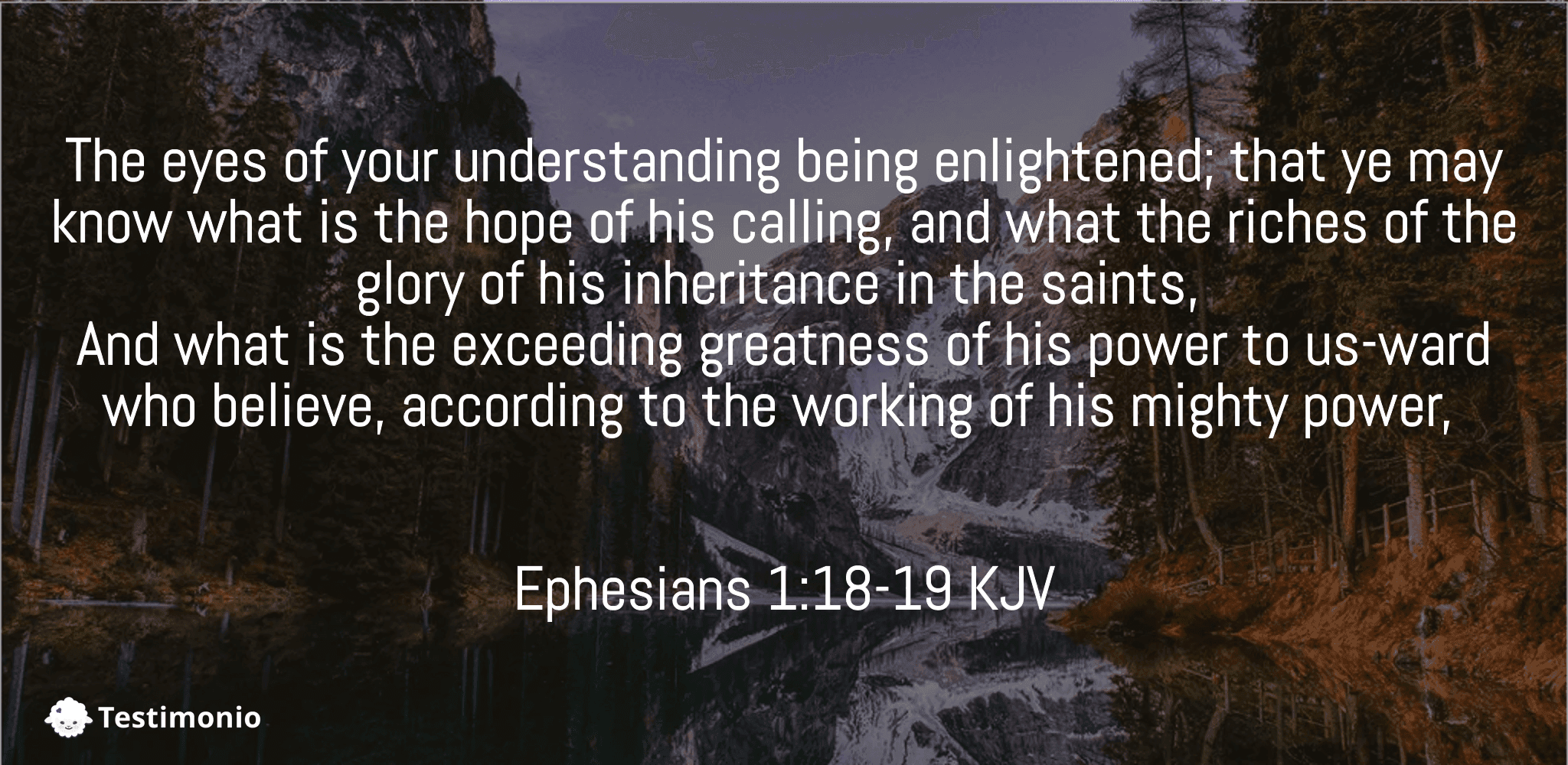 Ephesians 1:18-19