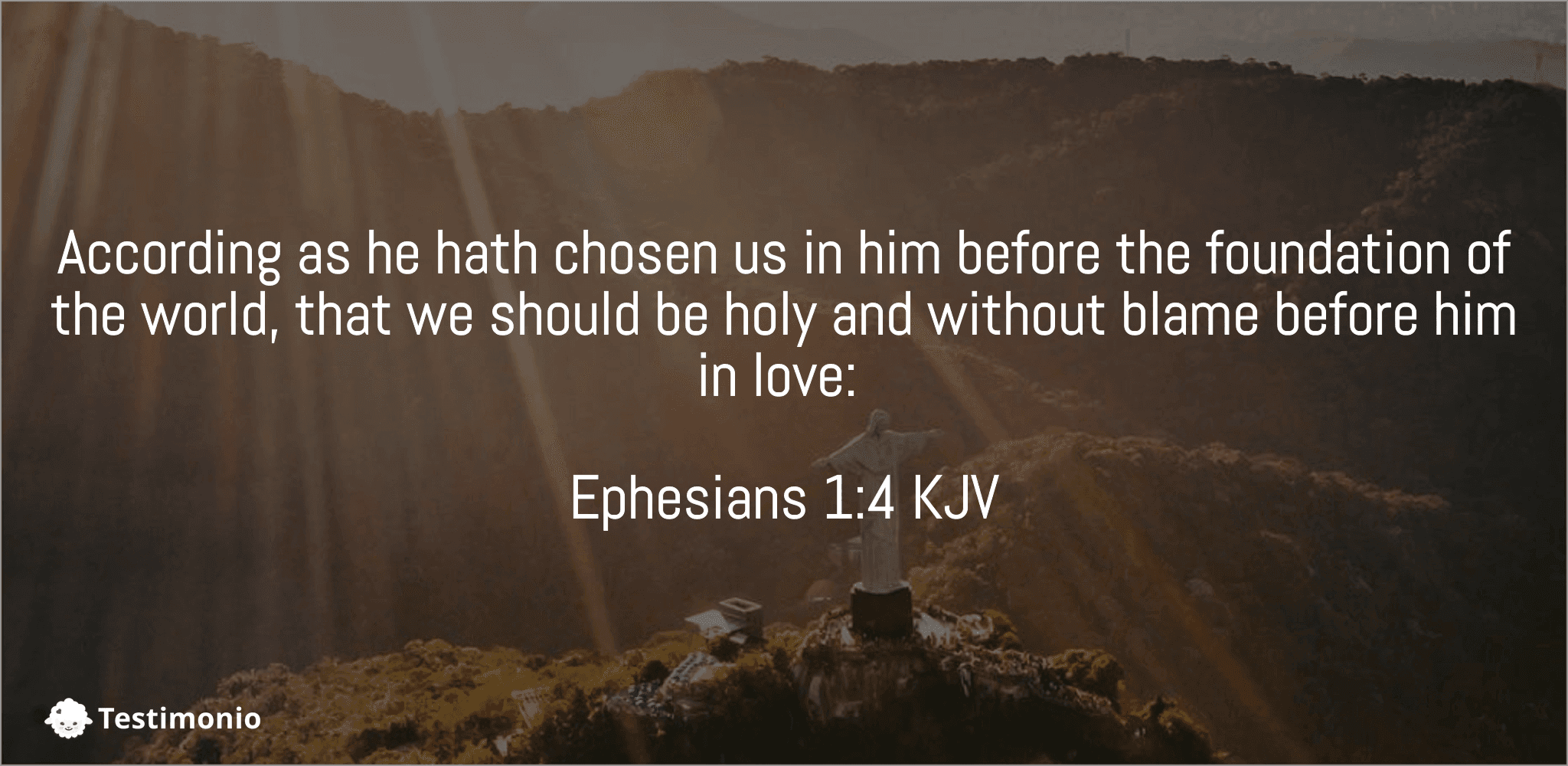 Ephesians 1:4