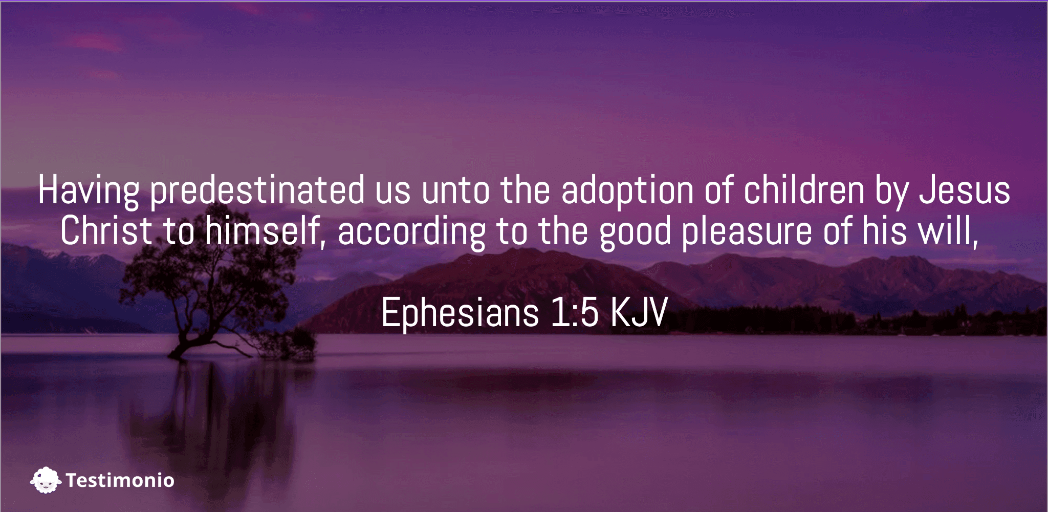 Ephesians 1:5
