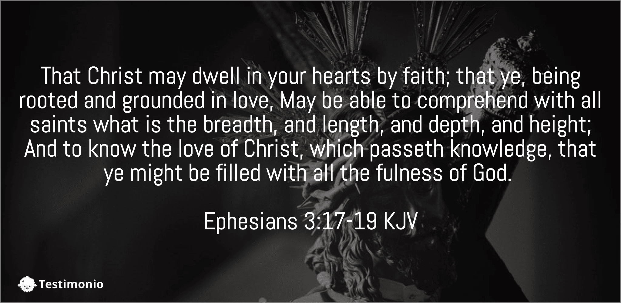 Ephesians 3:17-19