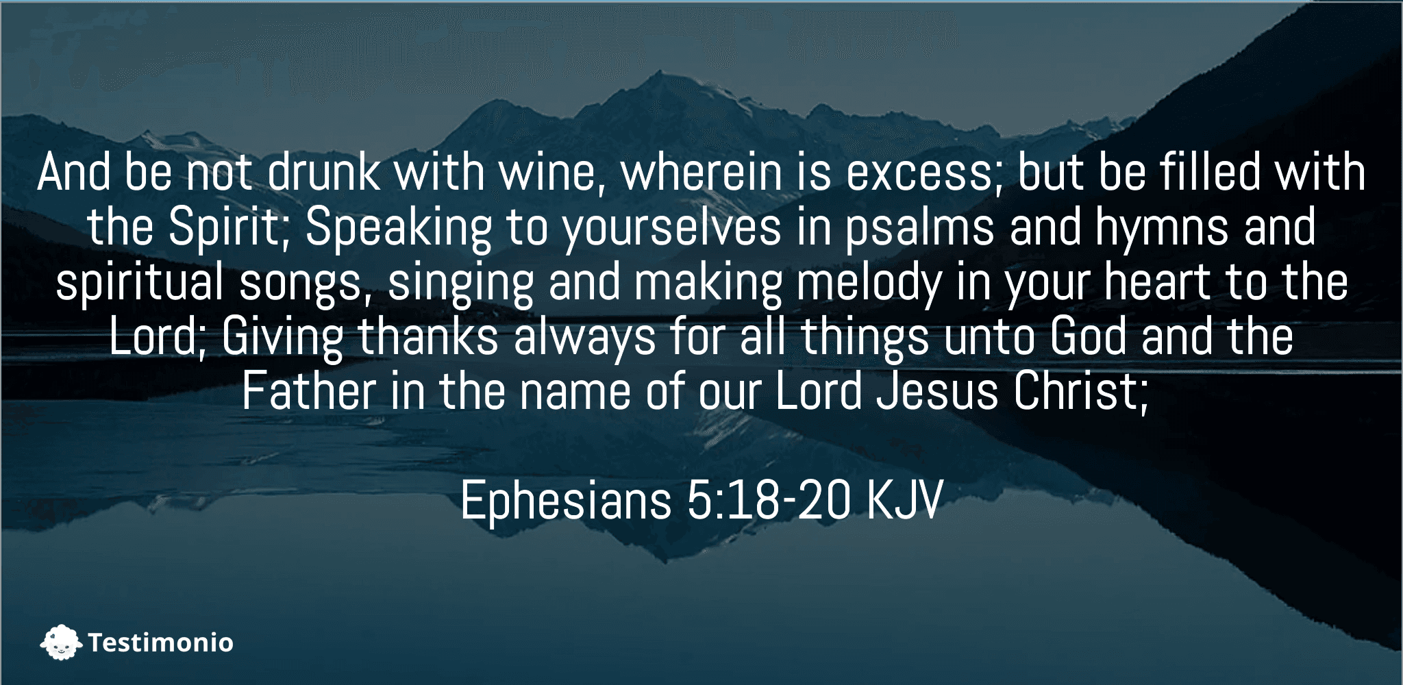 Ephesians 5:18-20