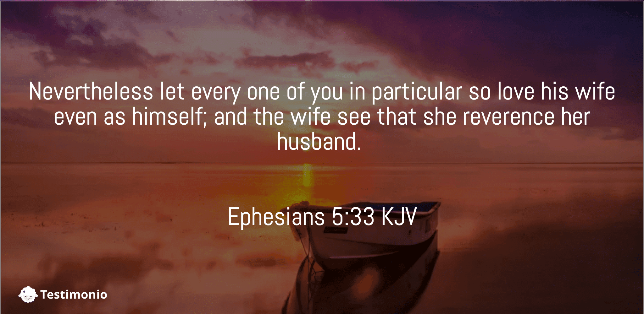 Ephesians 5:33