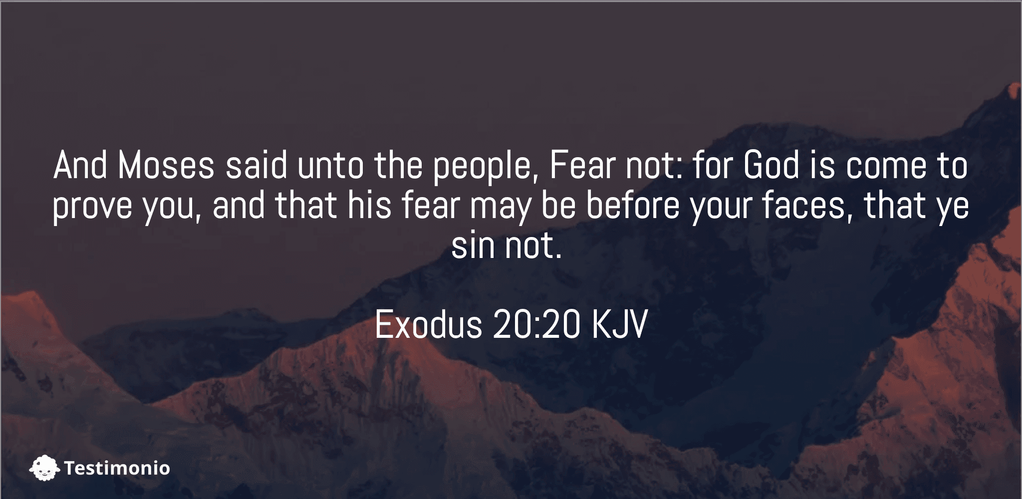 Exodus 20:20