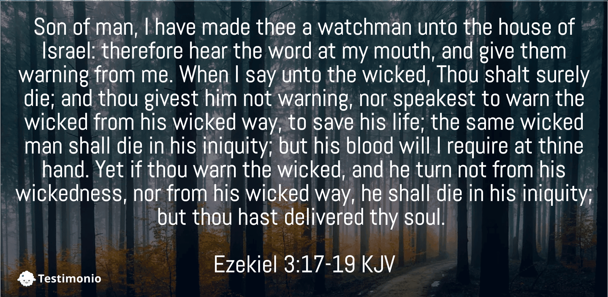 Ezekiel 3:17-19