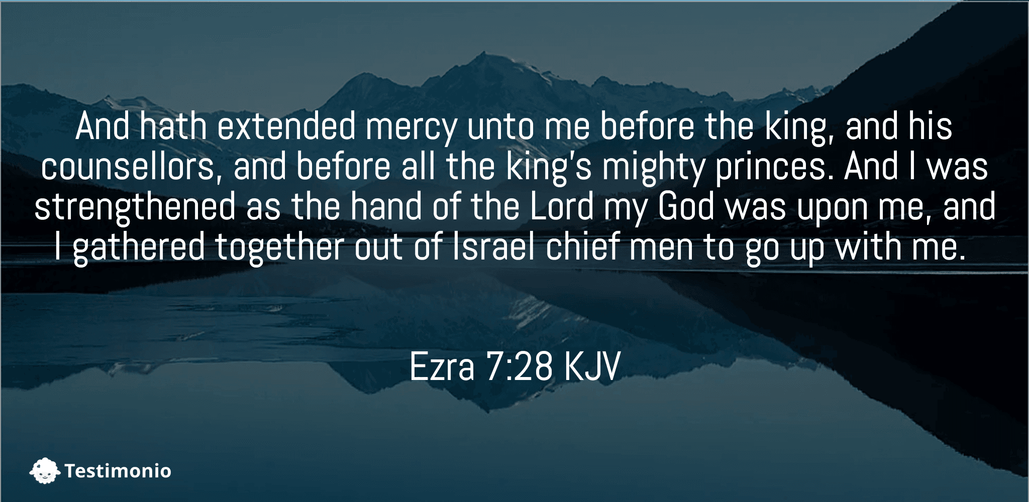 Ezra 7:28