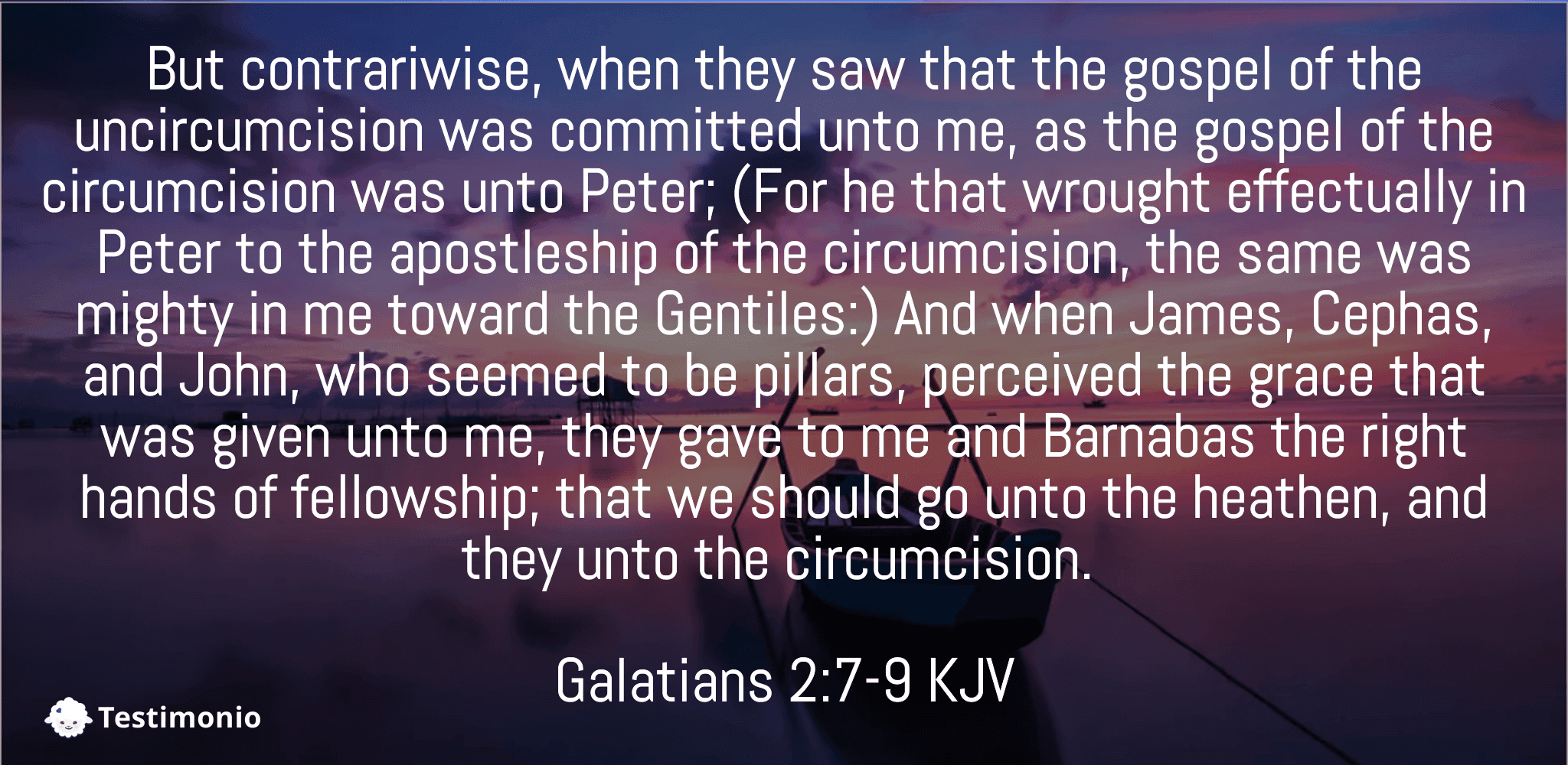 Galatians 2:7-9
