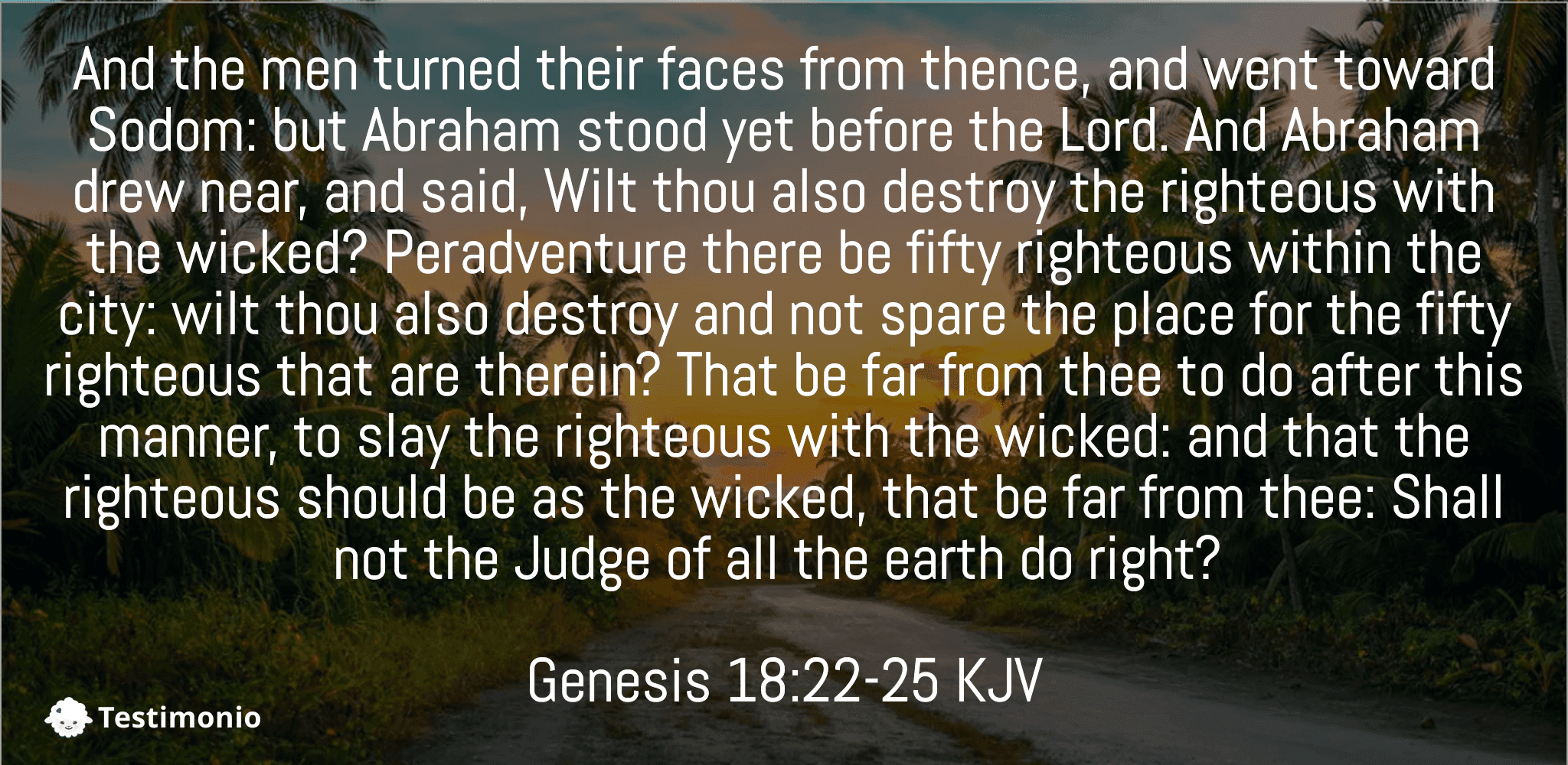 Genesis 18:22-25