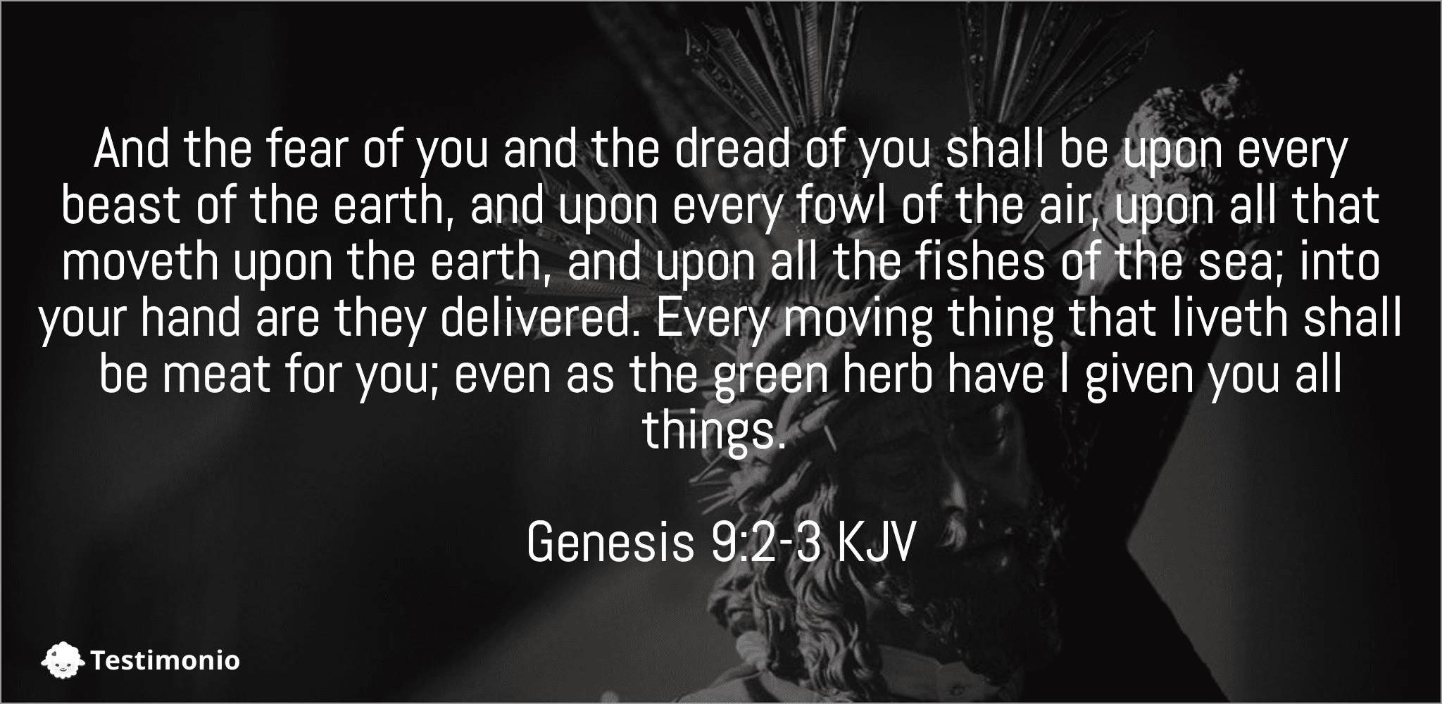 Genesis 9:2-3