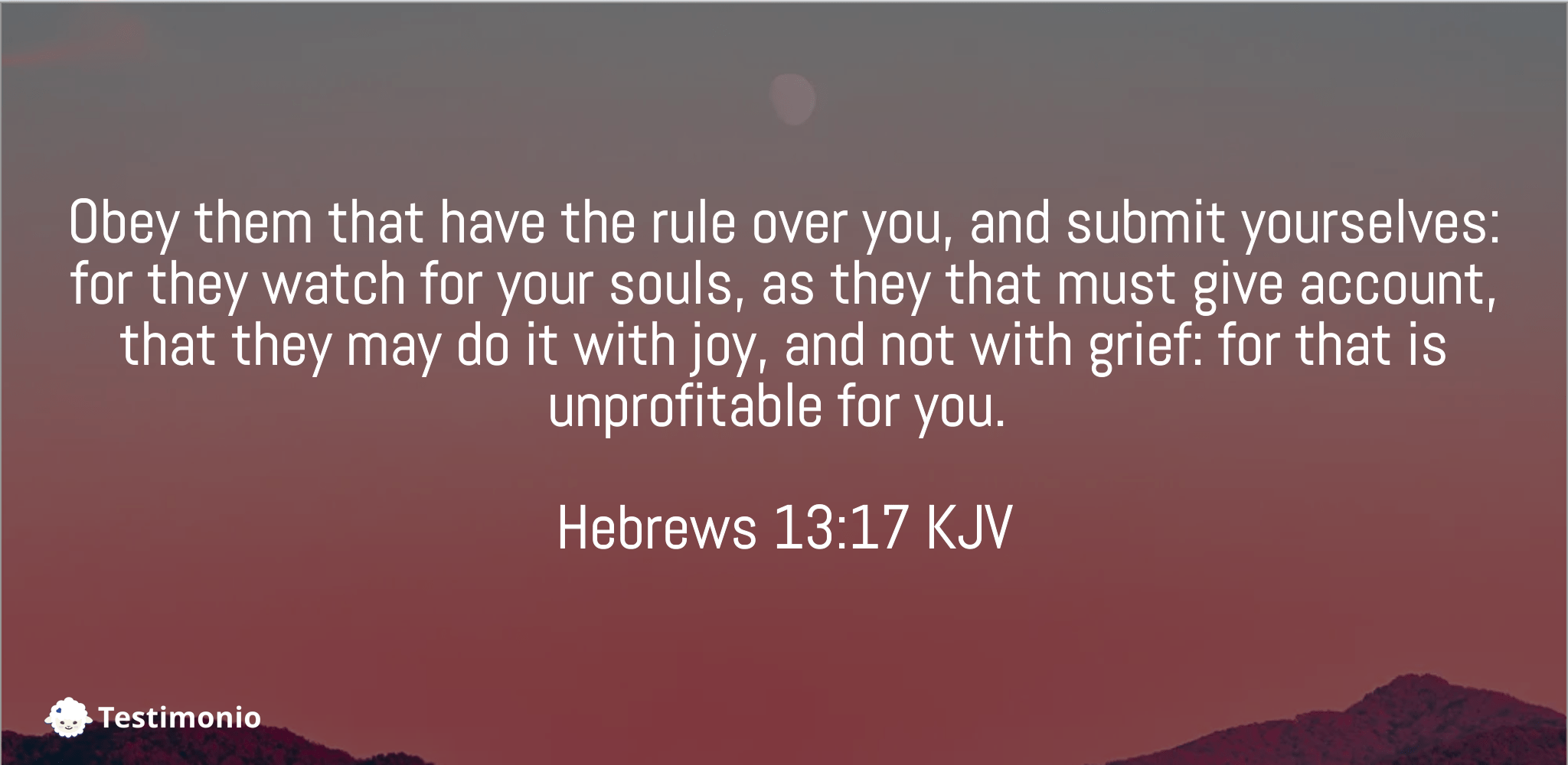 Hebrews 13:17