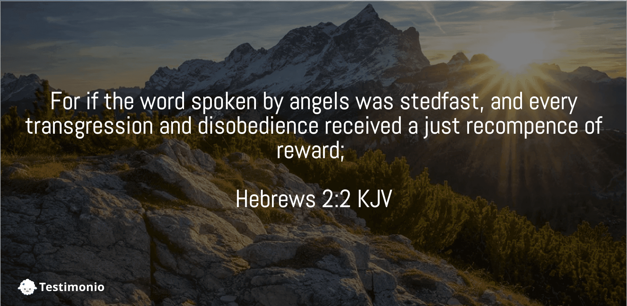 Hebrews 2:2