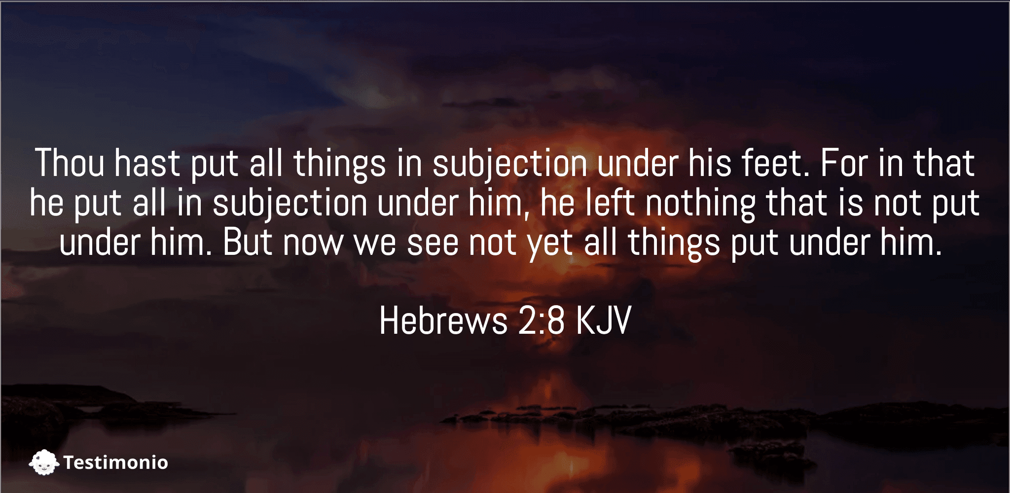 Hebrews 2:8