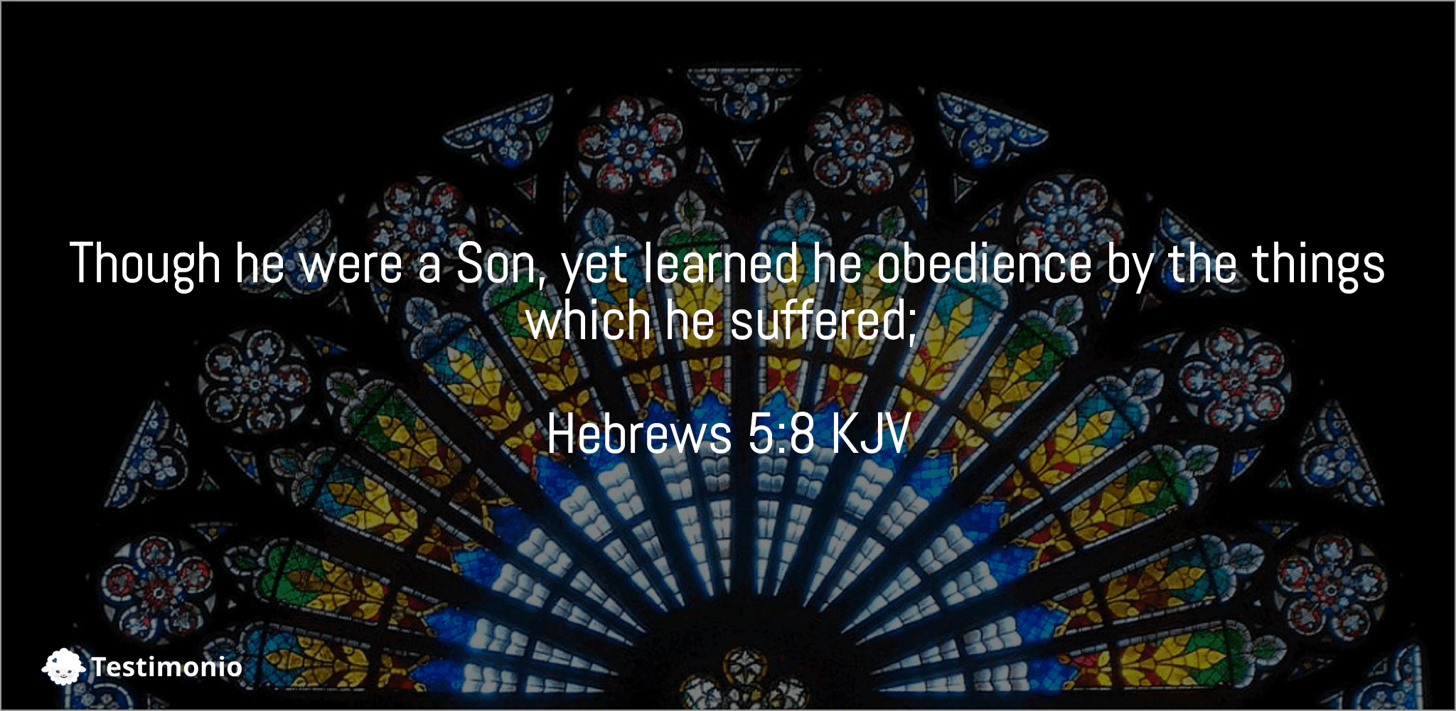 Hebrews 5:8