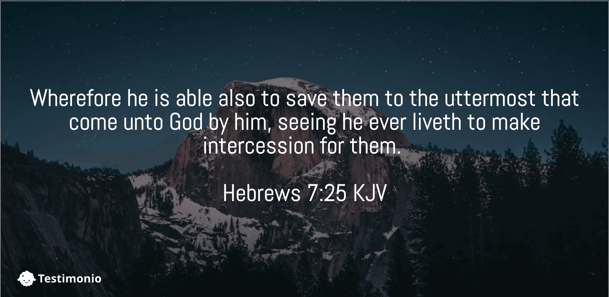 Hebrews 7:25