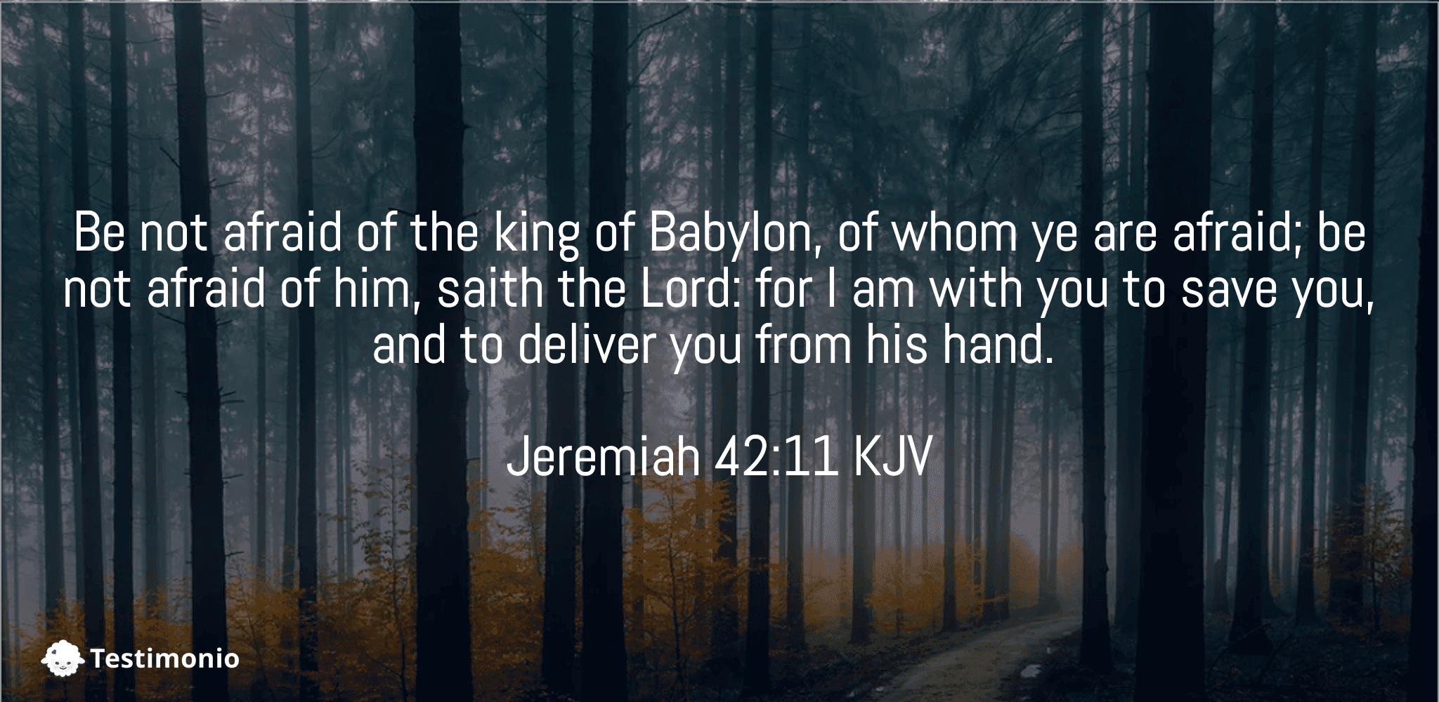 Jeremiah 42:11