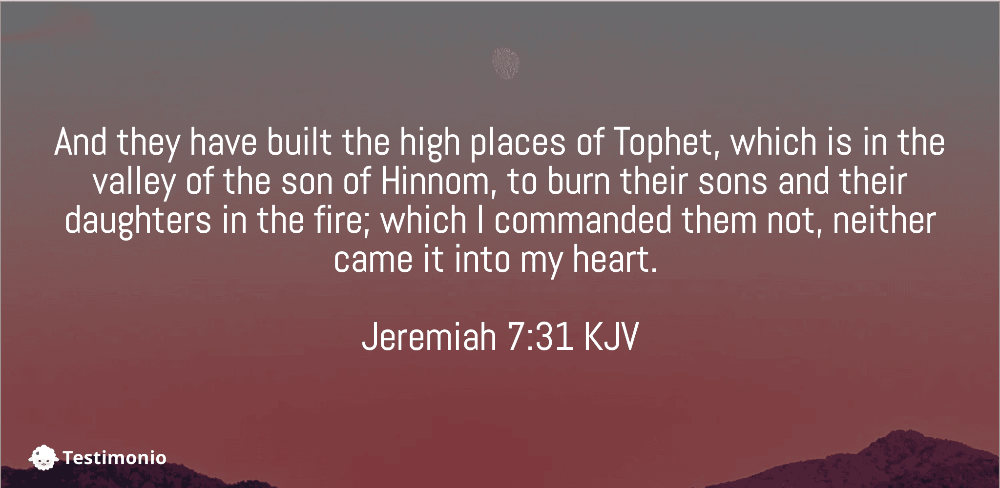 Jeremiah 7:31