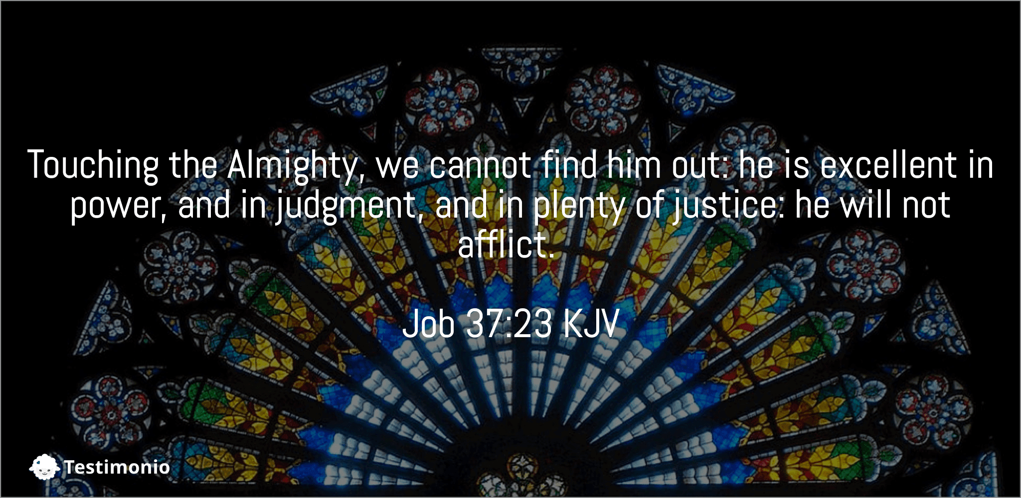 Job 37:23