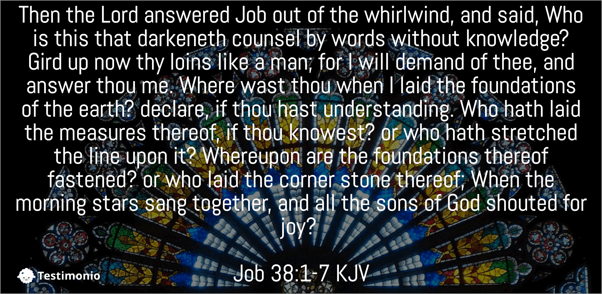 Job 38:1-7