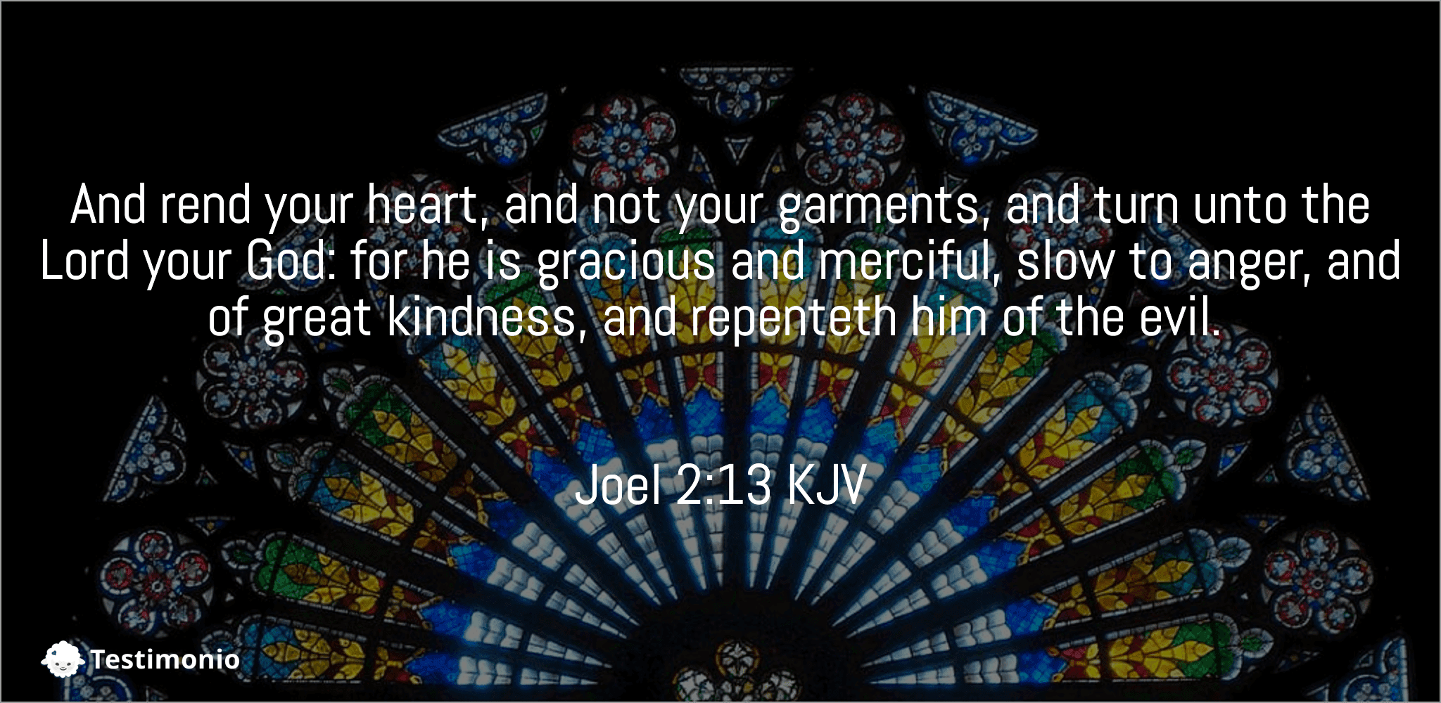 Joel 2:13