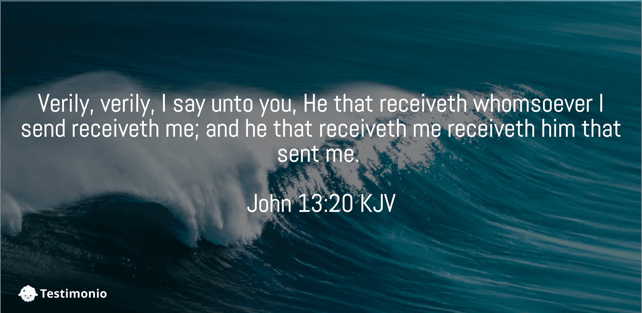 John 13:20