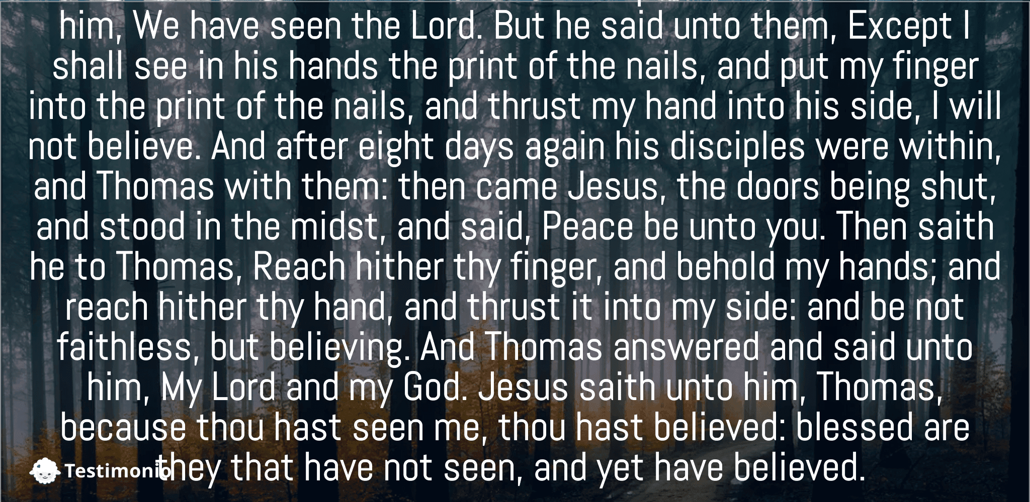 John 20:24-29