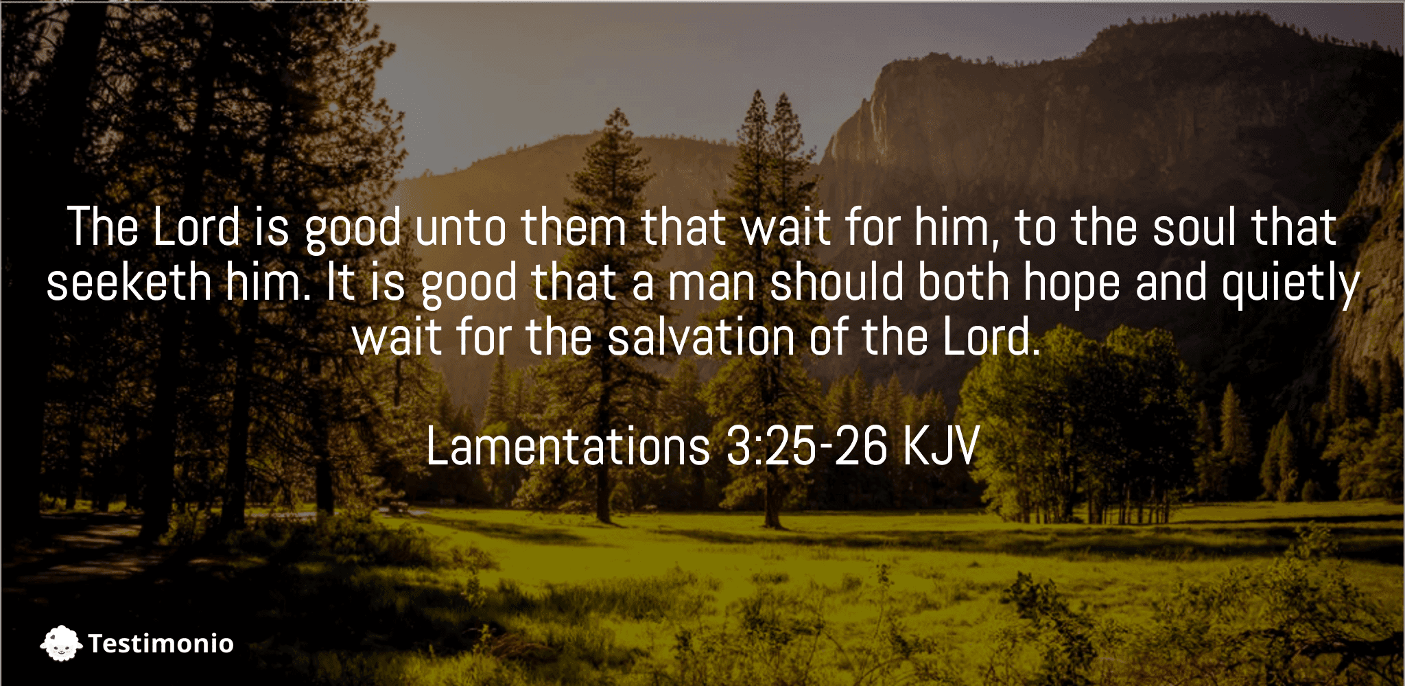 Lamentations 3:25-26
